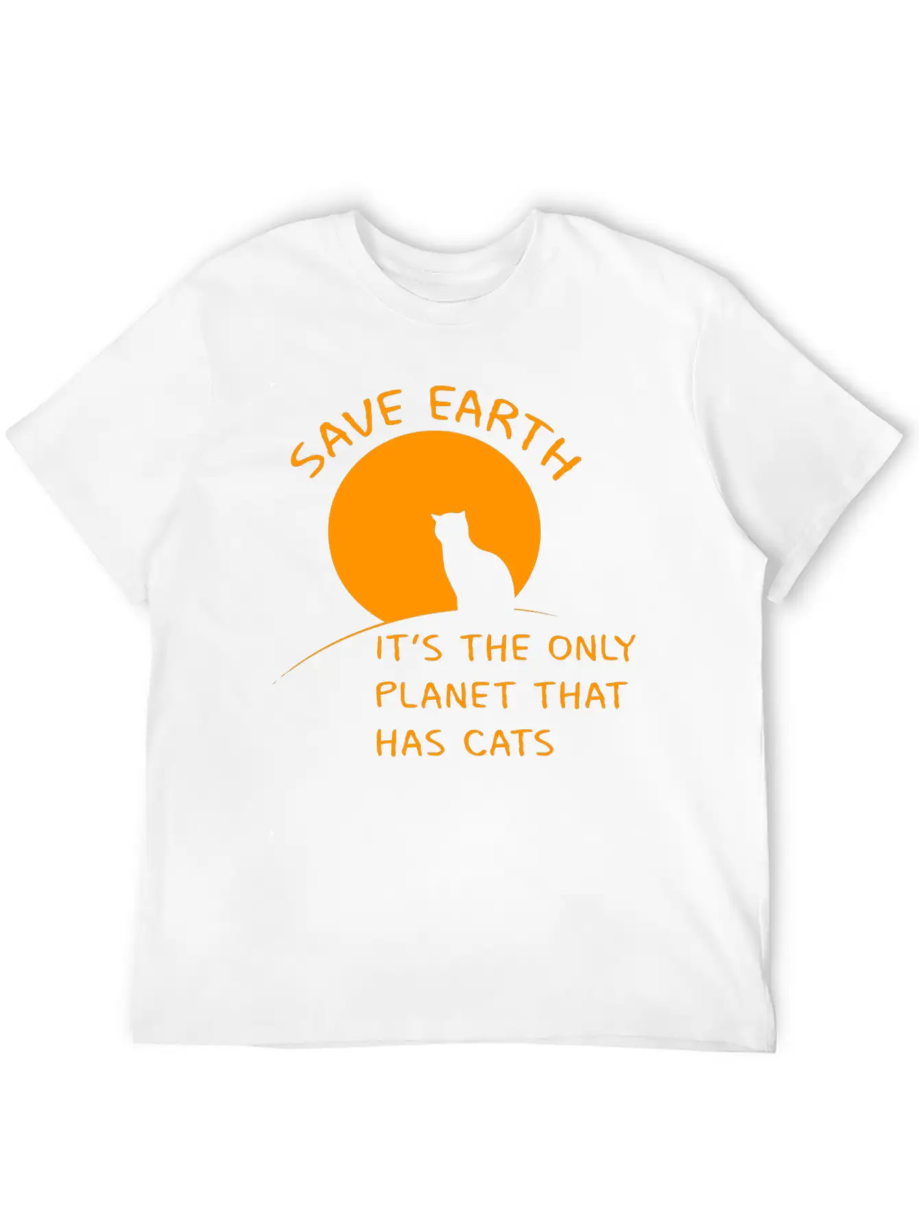 Earth Planet Cats Gift Ecology Climate Change Classic Cotton Tee – Unisex Comfort For Any Season