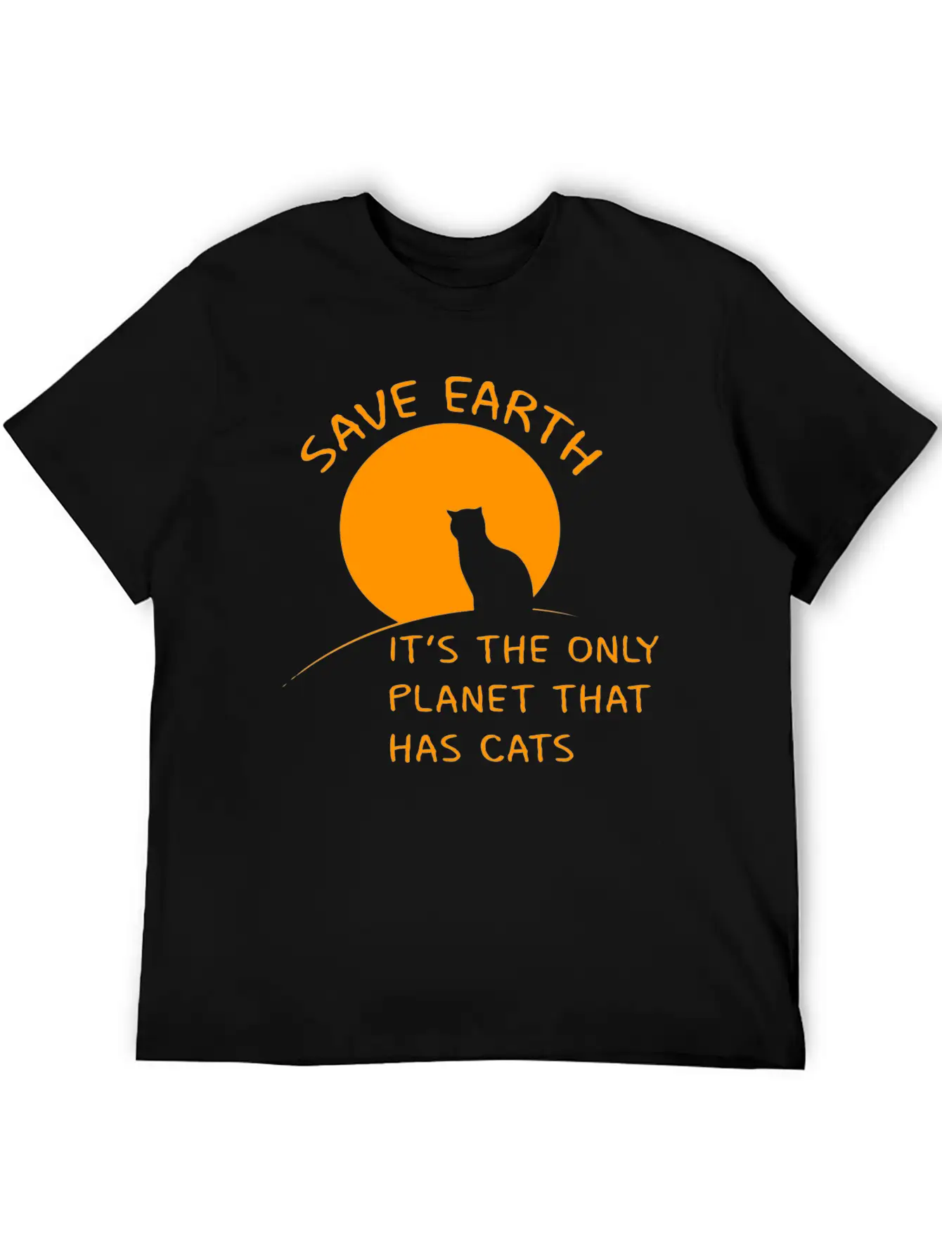 Earth Planet Cats Gift Ecology Climate Change Classic Cotton Tee – Unisex Comfort For Any Season