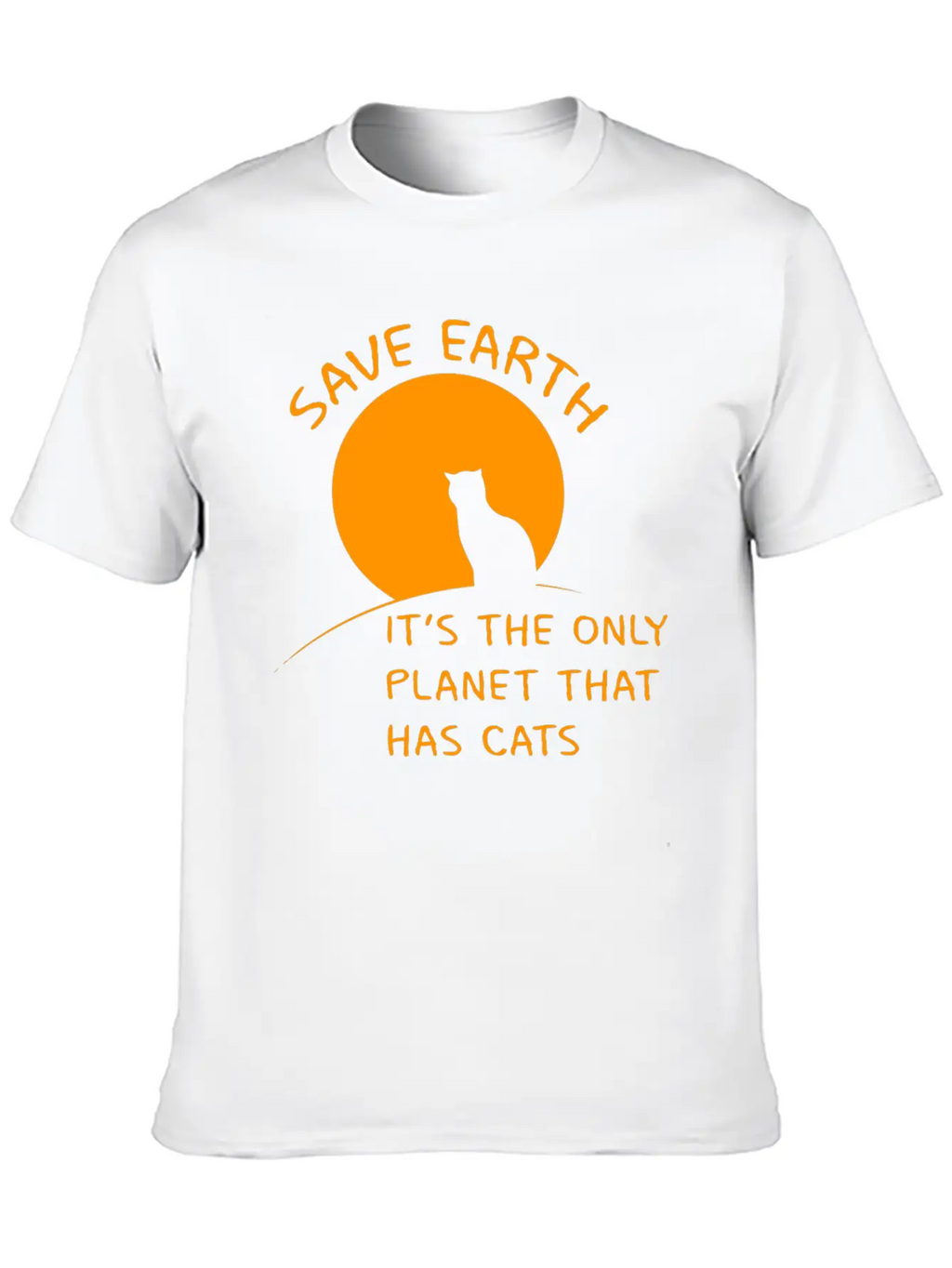 Earth Planet Cats Gift Ecology Climate Change Classic Cotton Tee – Unisex Comfort For Any Season