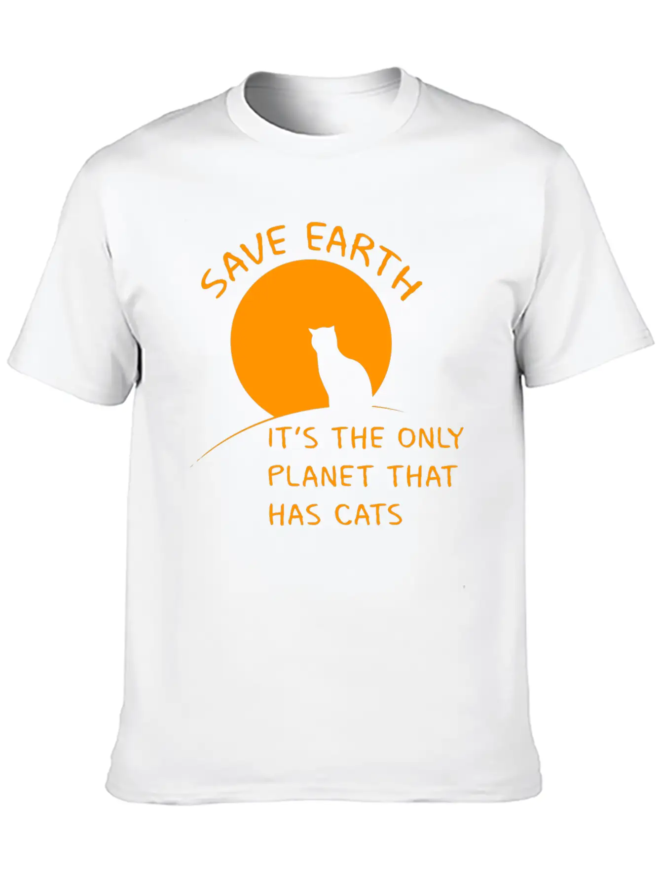 Earth Planet Cats Gift Ecology Climate Change Classic Cotton Tee – Unisex Comfort For Any Season