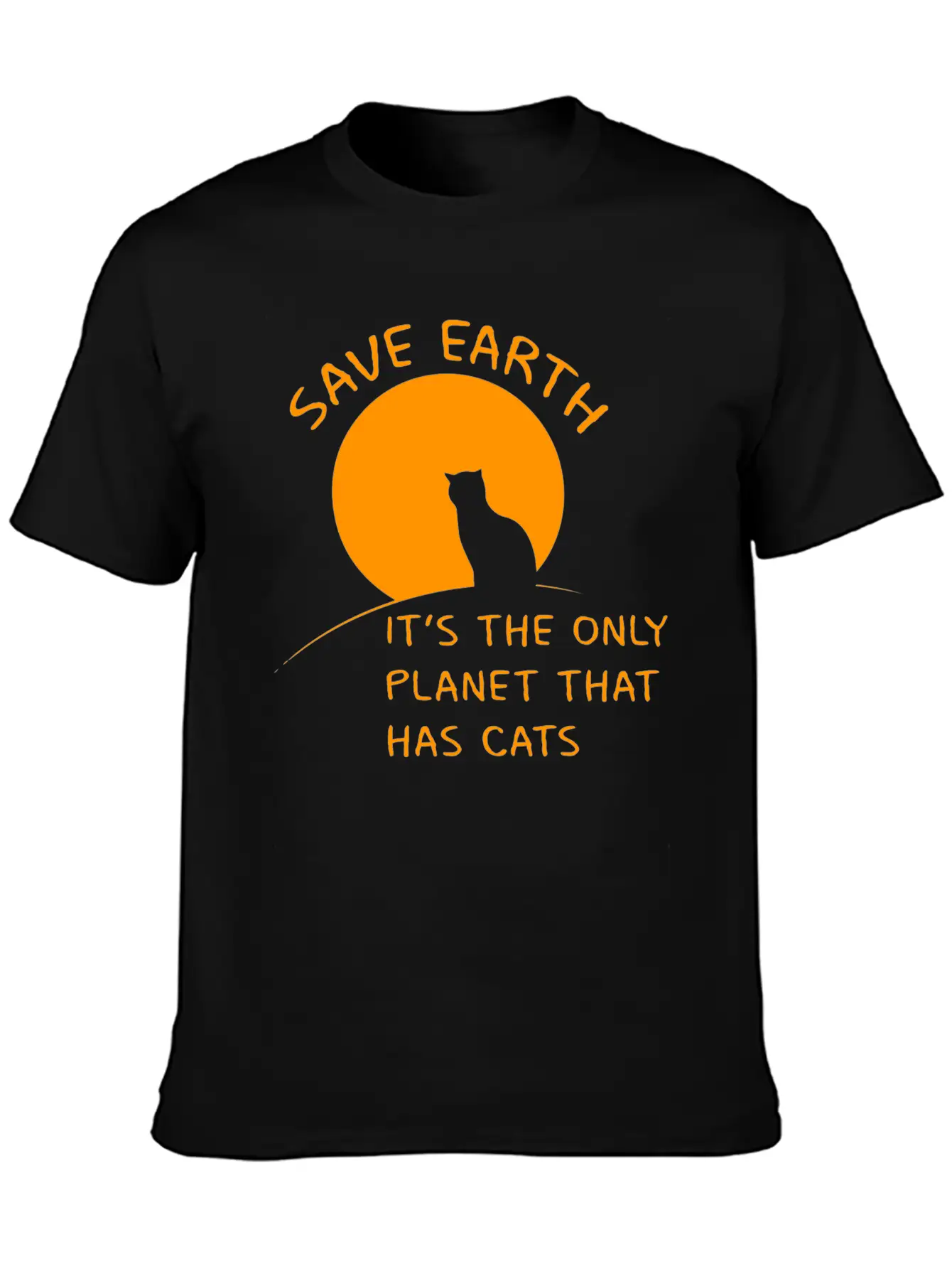 Earth Planet Cats Gift Ecology Climate Change Classic Cotton Tee – Unisex Comfort For Any Season