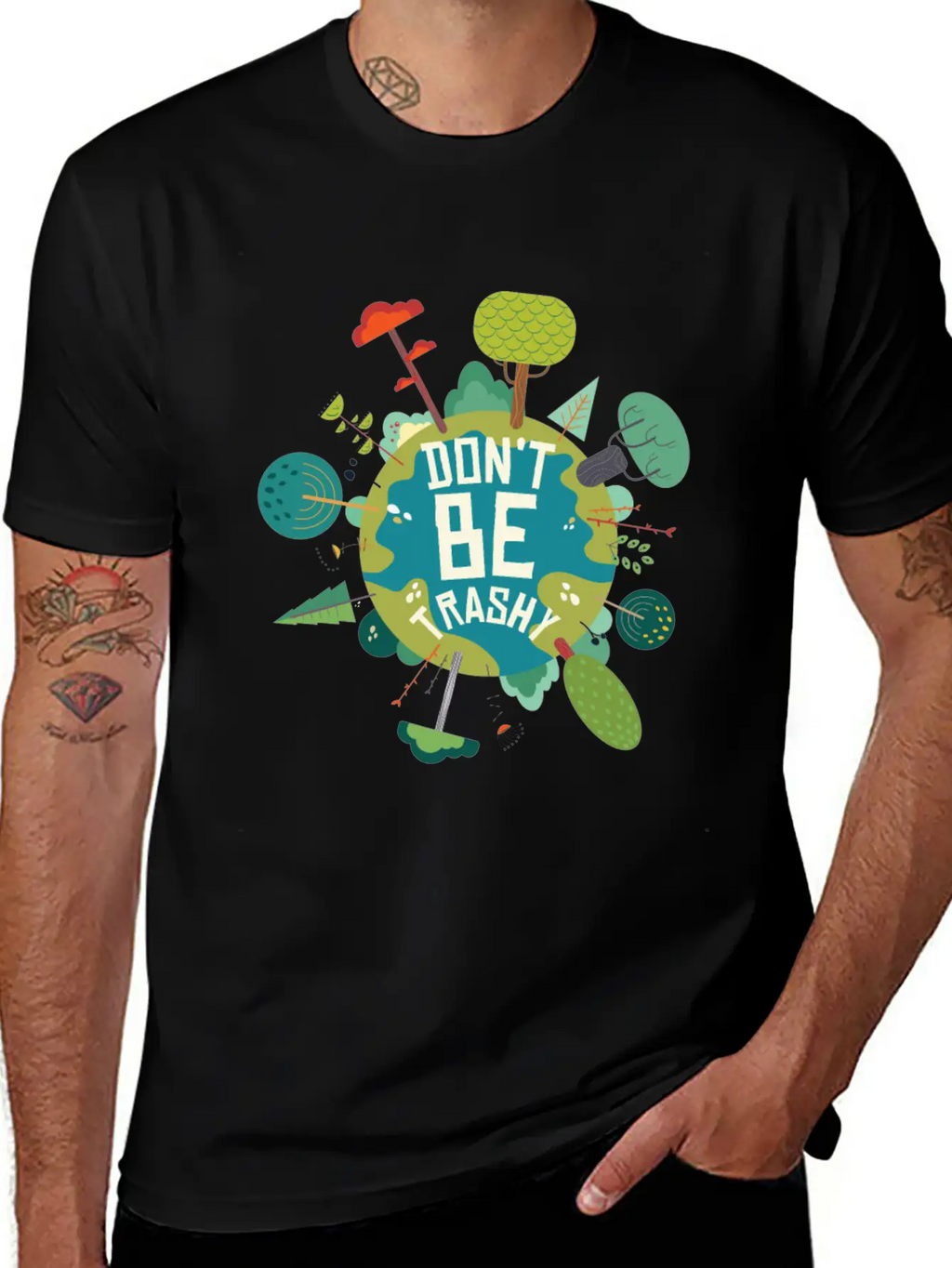 Earth’s Care Tee - Don’t Be Trashy, Save It Stylish Everyday T-Shirt – Unisex Basic Cotton Tee