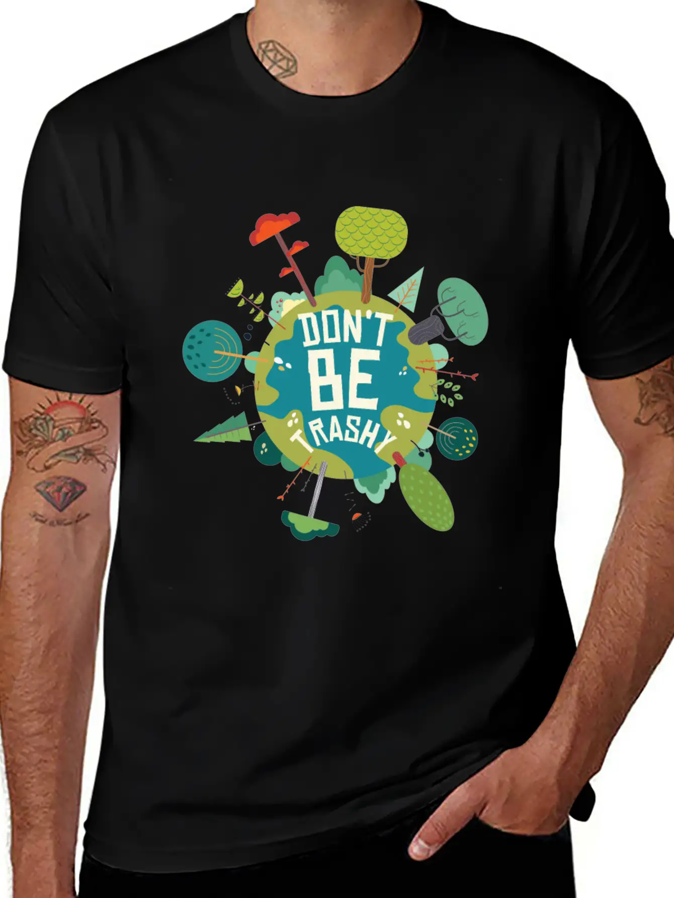 Earth’s Care Tee - Don’t Be Trashy, Save It Stylish Everyday T-Shirt – Unisex Basic Cotton Tee