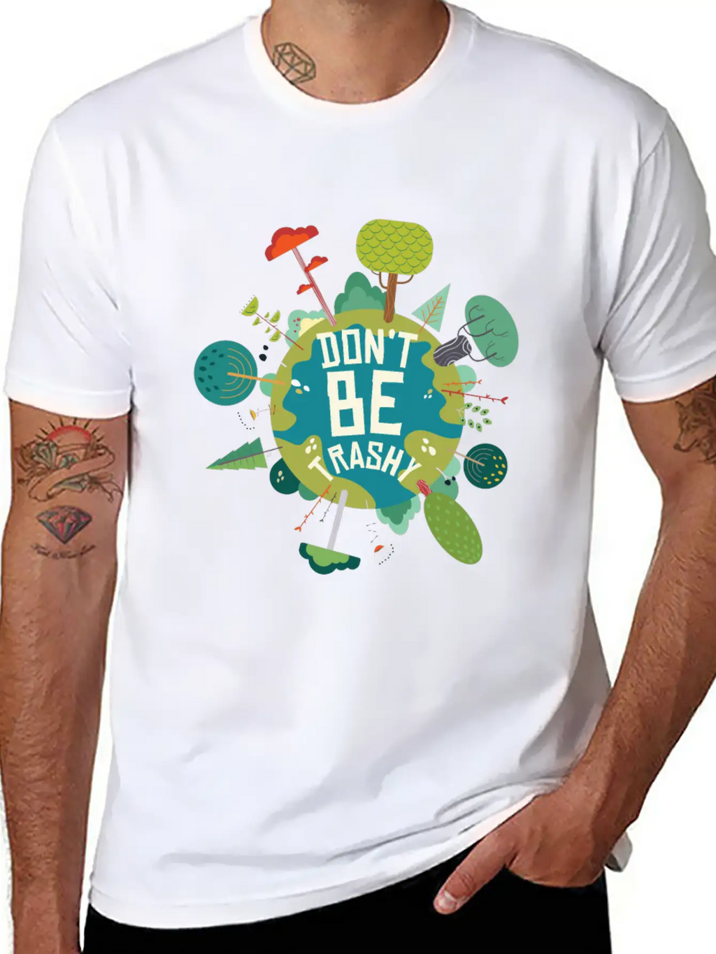 Earth’s Care Tee - Don’t Be Trashy, Save It Stylish Everyday T-Shirt – Unisex Basic Cotton Tee