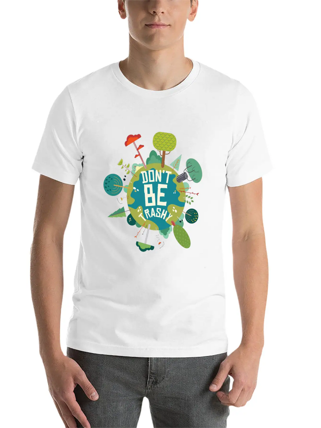 Earth’s Care Tee - Don’t Be Trashy, Save It Stylish Everyday T-Shirt – Unisex Basic Cotton Tee