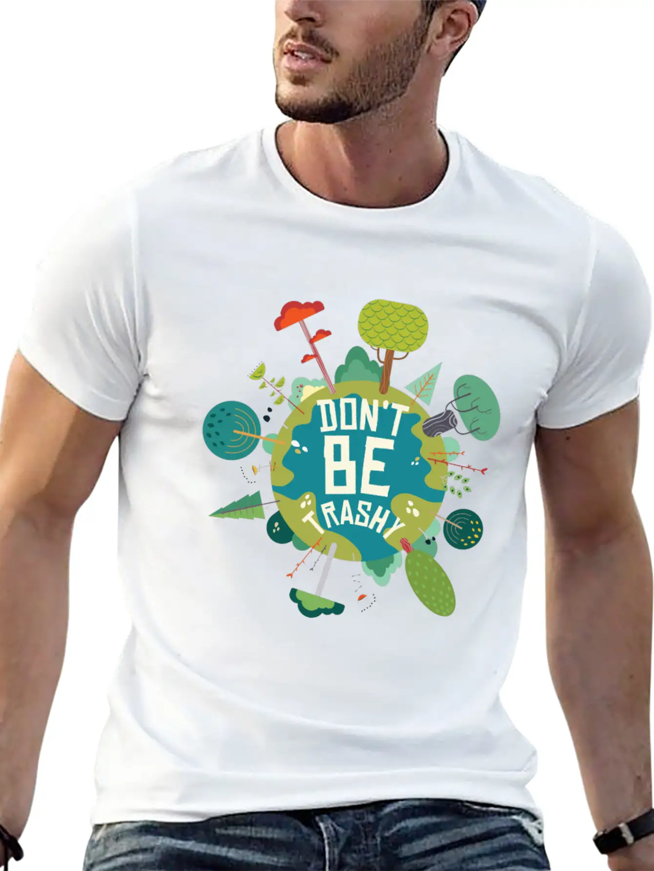 Earth’s Care Tee - Don’t Be Trashy, Save It Stylish Everyday T-Shirt – Unisex Basic Cotton Tee