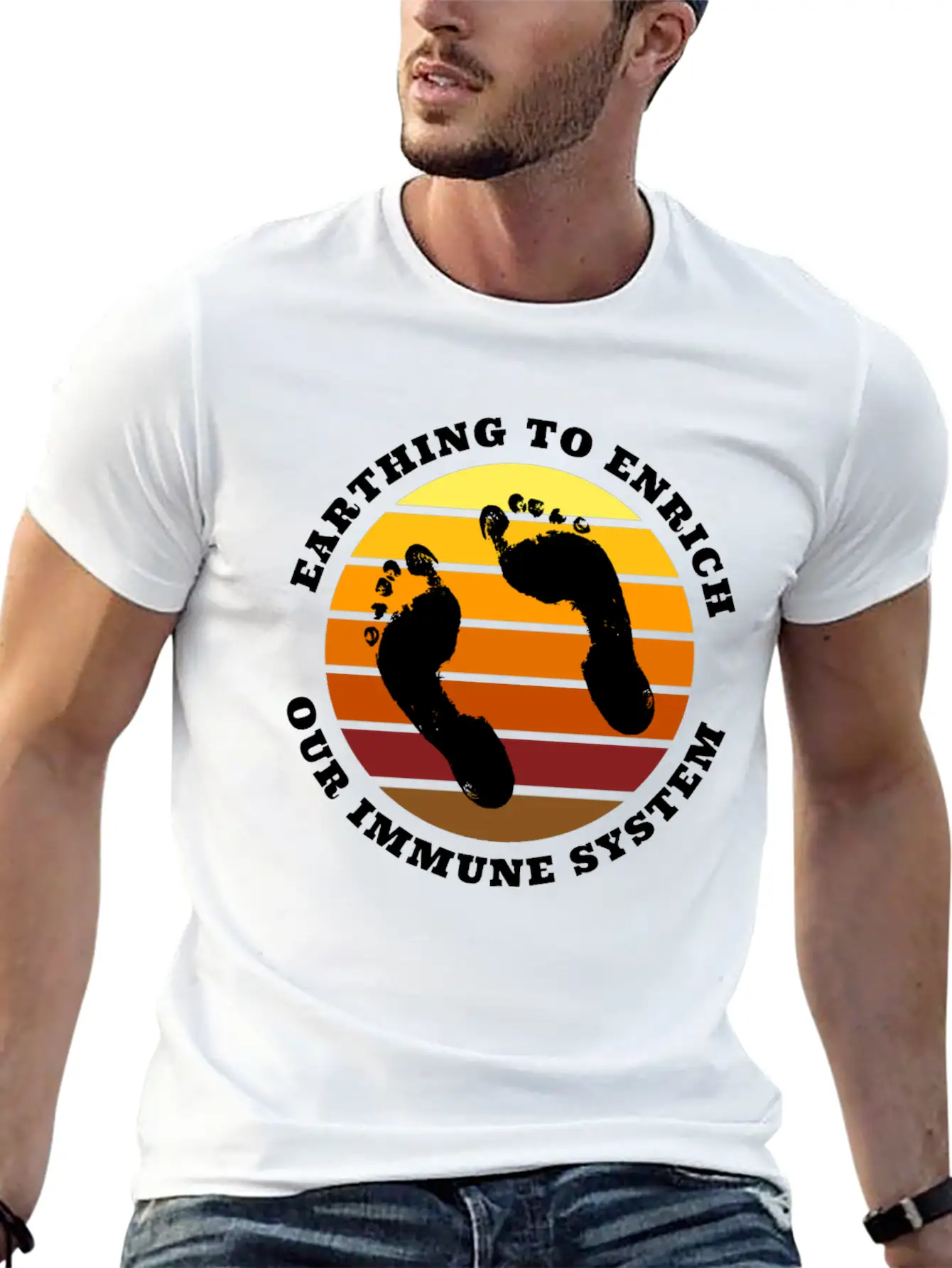 Earthing To Enrich Our Immune System Relaxed Everyday Tee – Lightweight And Durable Cotton