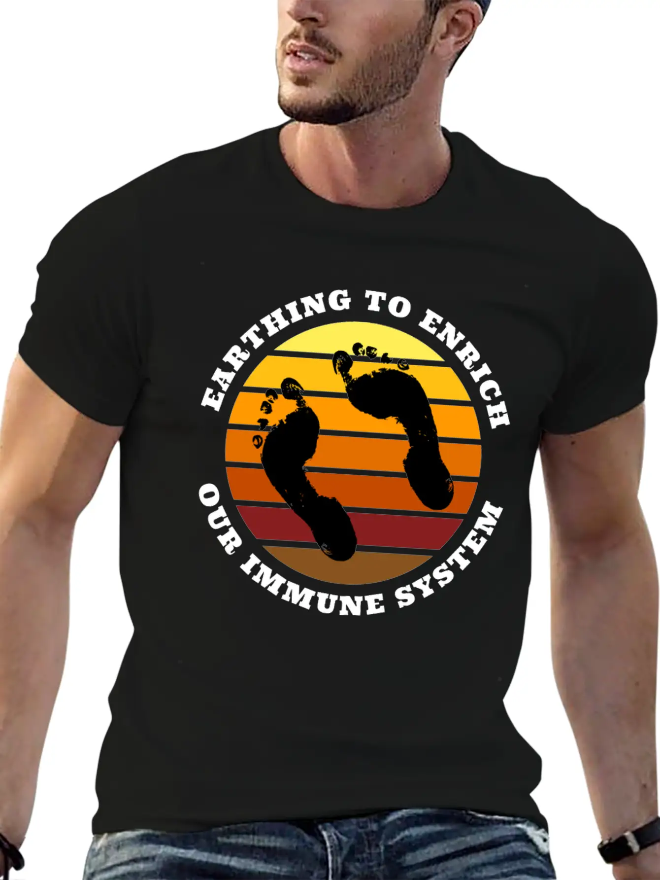 Earthing To Enrich Our Immune System Relaxed Everyday Tee – Lightweight And Durable Cotton