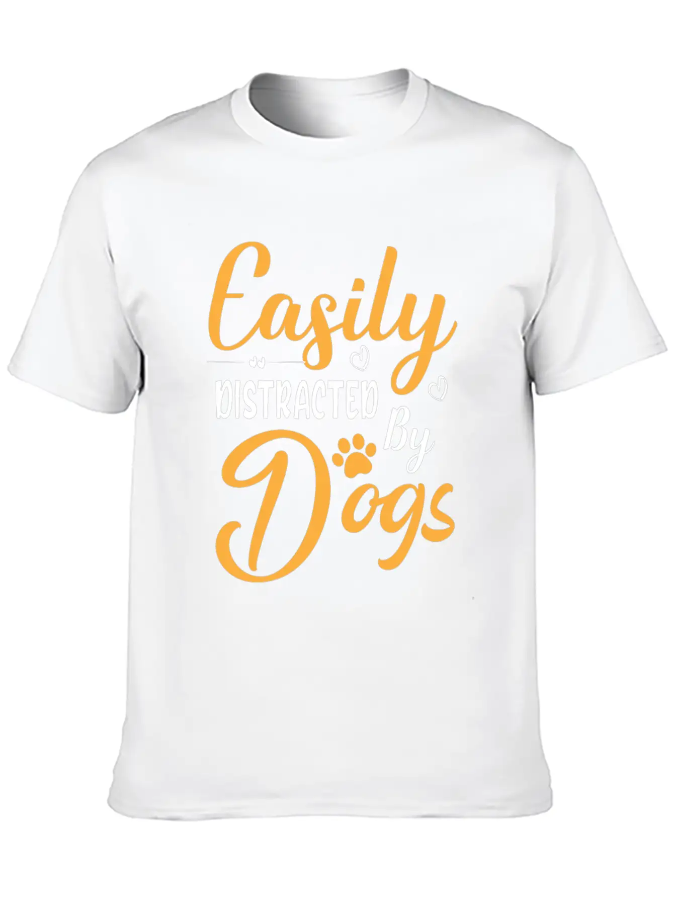 Easily Distracted By Dogs Breathable Graphic T-Shirt – Perfect For Casual Days