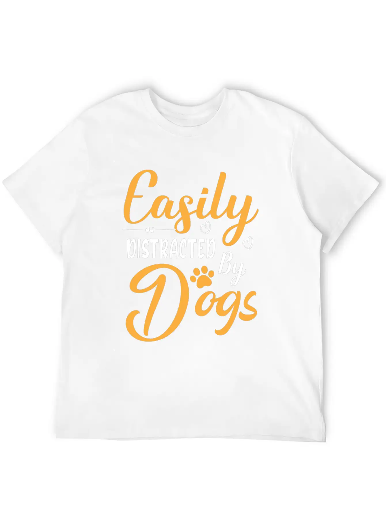 Easily Distracted By Dogs Breathable Graphic T-Shirt – Perfect For Casual Days
