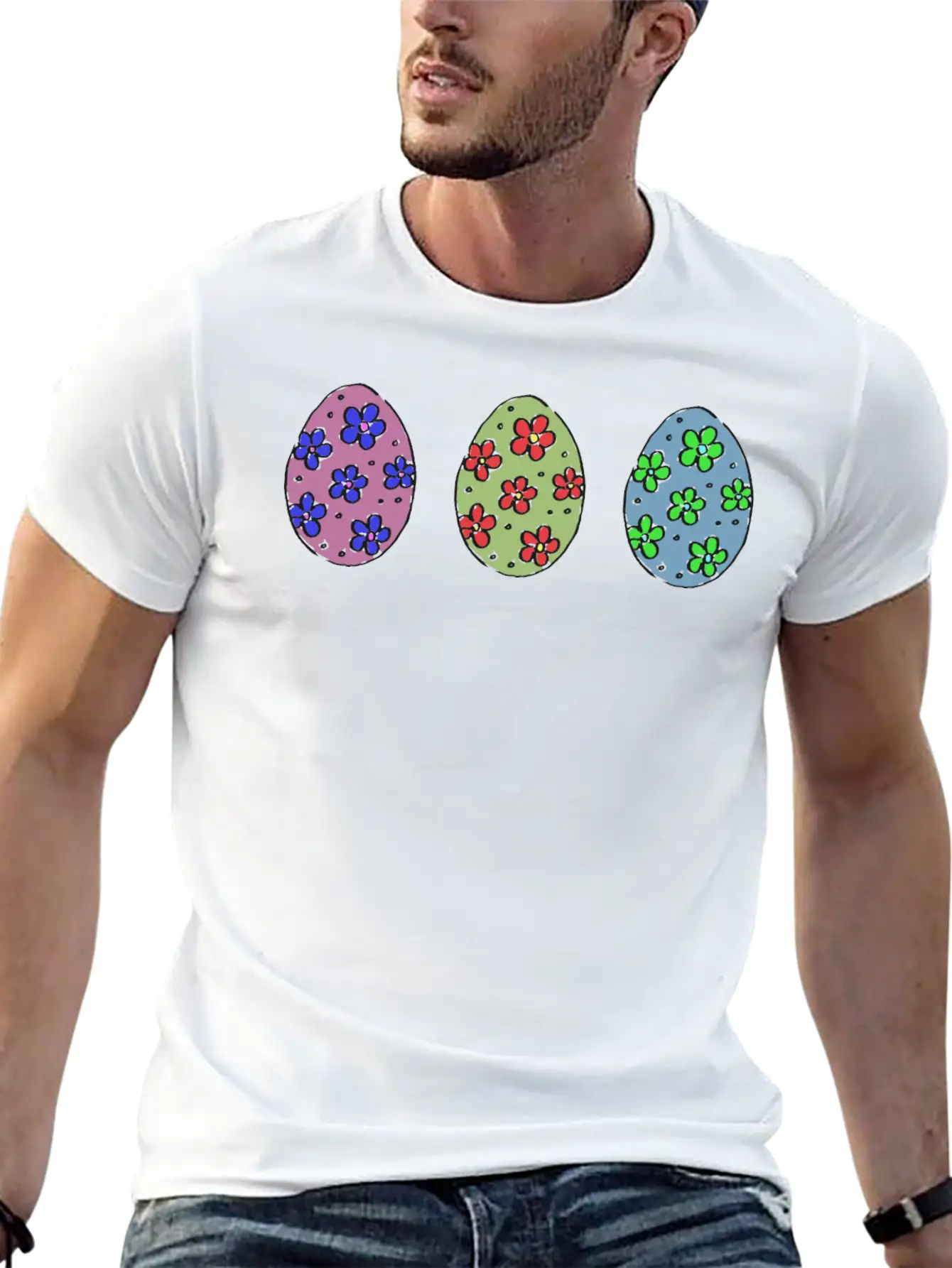 Easter Eggs 5 Basic Graphic T-Shirt – Daily Comfort In Soft Cotton