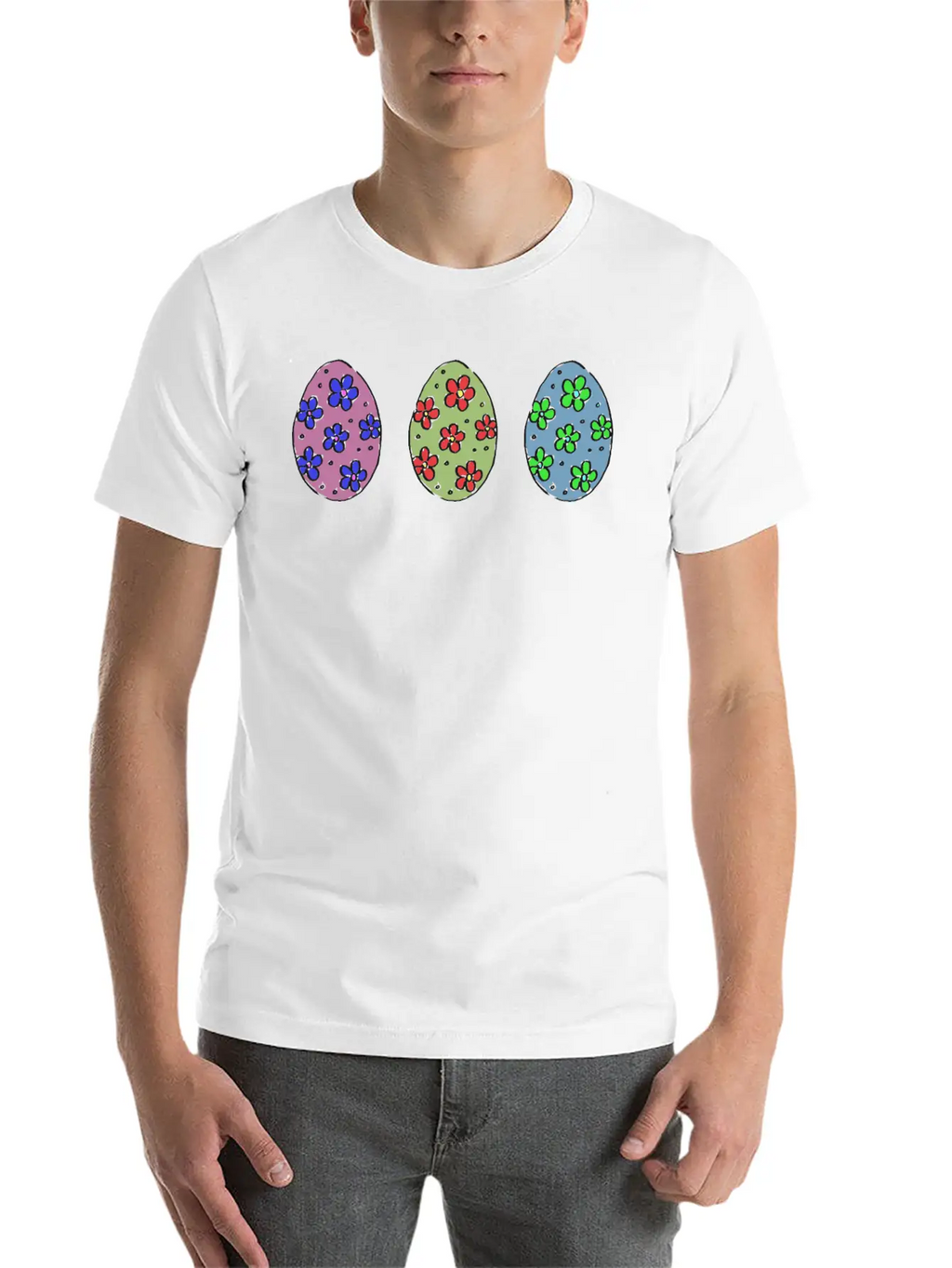 Easter Eggs 5 Basic Graphic T-Shirt – Daily Comfort In Soft Cotton
