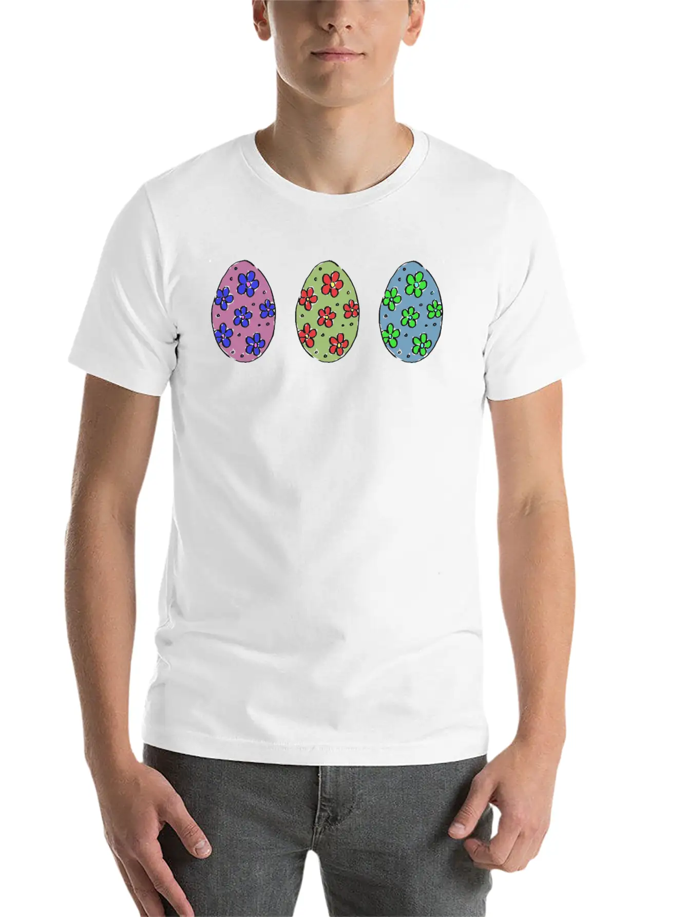 Easter Eggs 5 Basic Graphic T-Shirt – Daily Comfort In Soft Cotton
