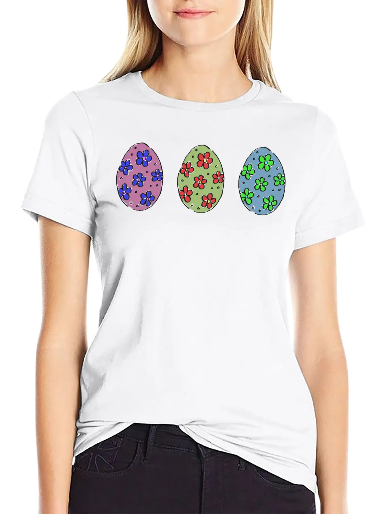 Easter Eggs 5 Basic Graphic T-Shirt – Daily Comfort In Soft Cotton