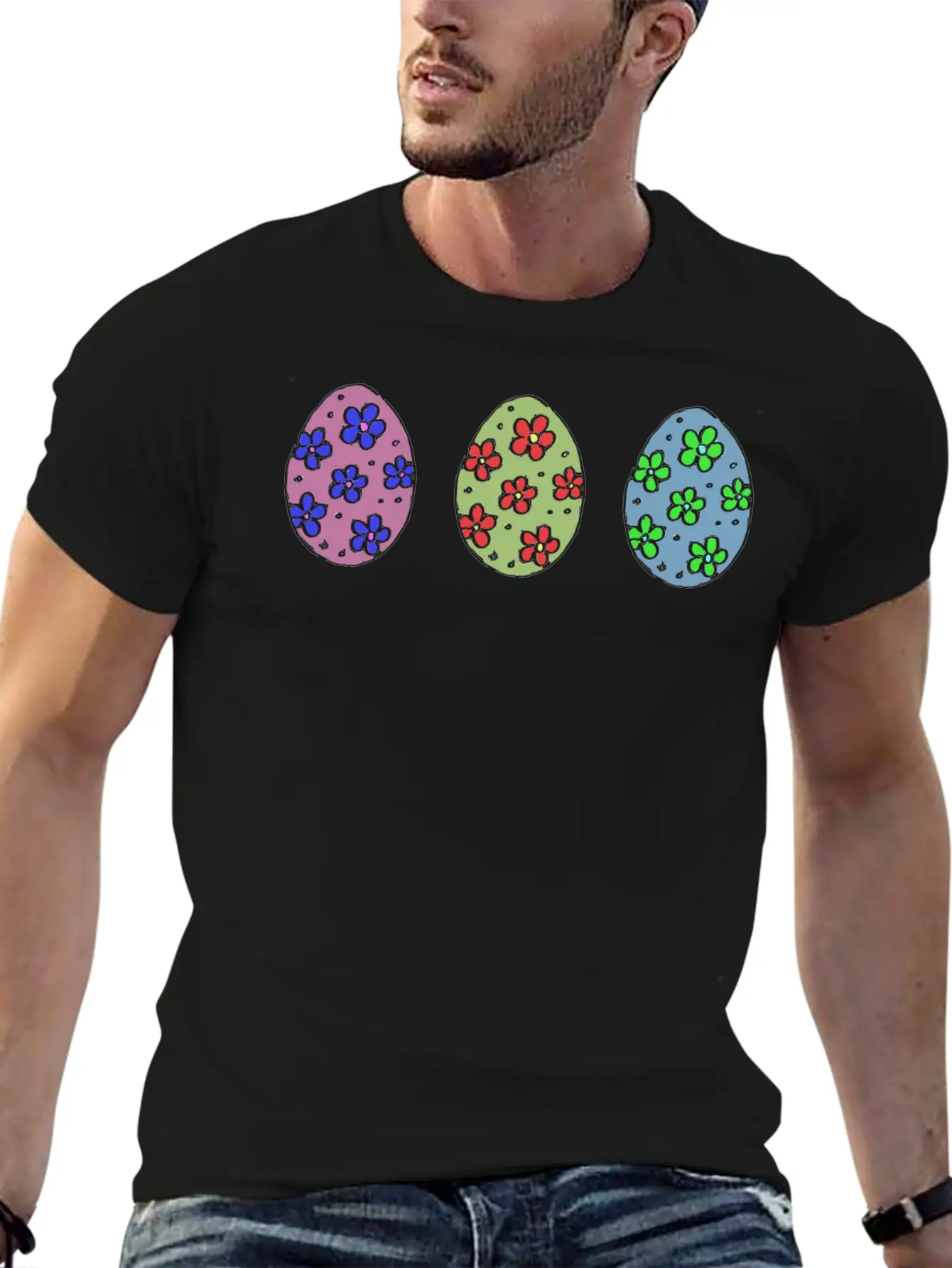 Easter Eggs 5 Basic Graphic T-Shirt – Daily Comfort In Soft Cotton