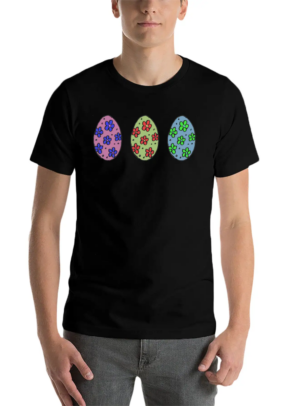 Easter Eggs 5 Basic Graphic T-Shirt – Daily Comfort In Soft Cotton