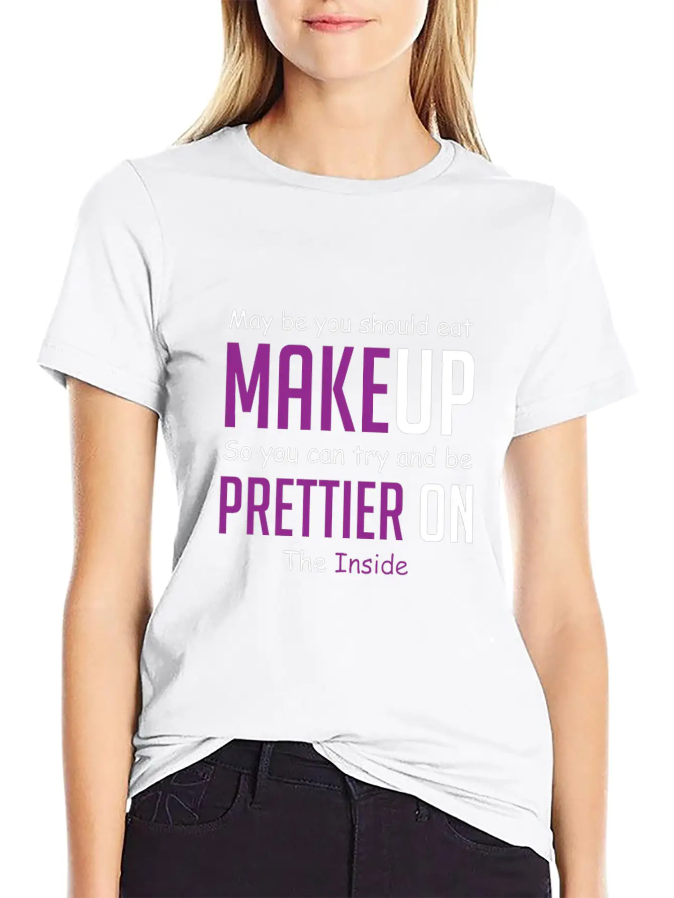 Eat Makeup Sarcastic Boyfriend Gift Unisex Casual T-Shirt – Clean Design For Daily Comfort