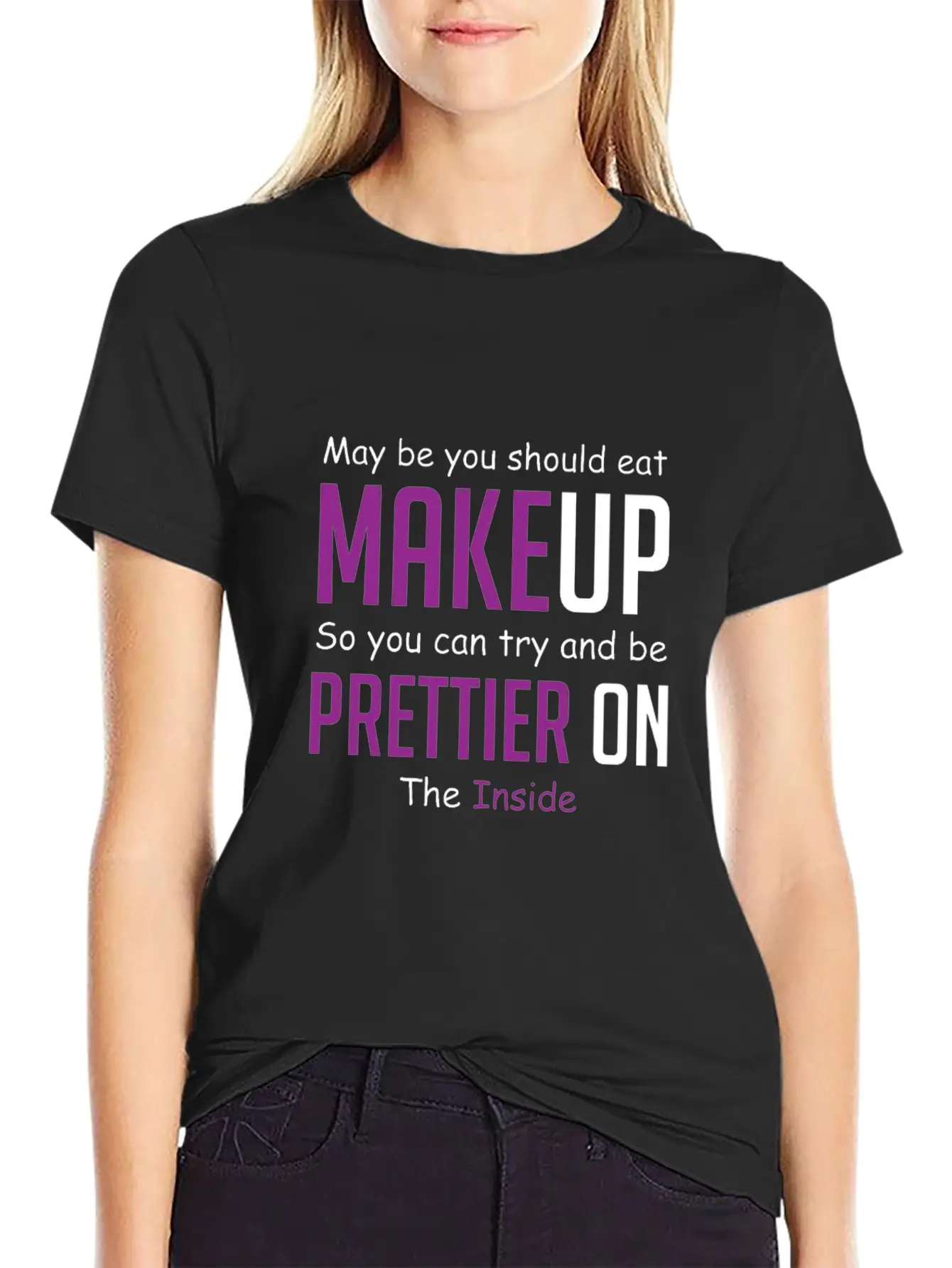 Eat Makeup Sarcastic Boyfriend Gift Unisex Casual T-Shirt – Clean Design For Daily Comfort