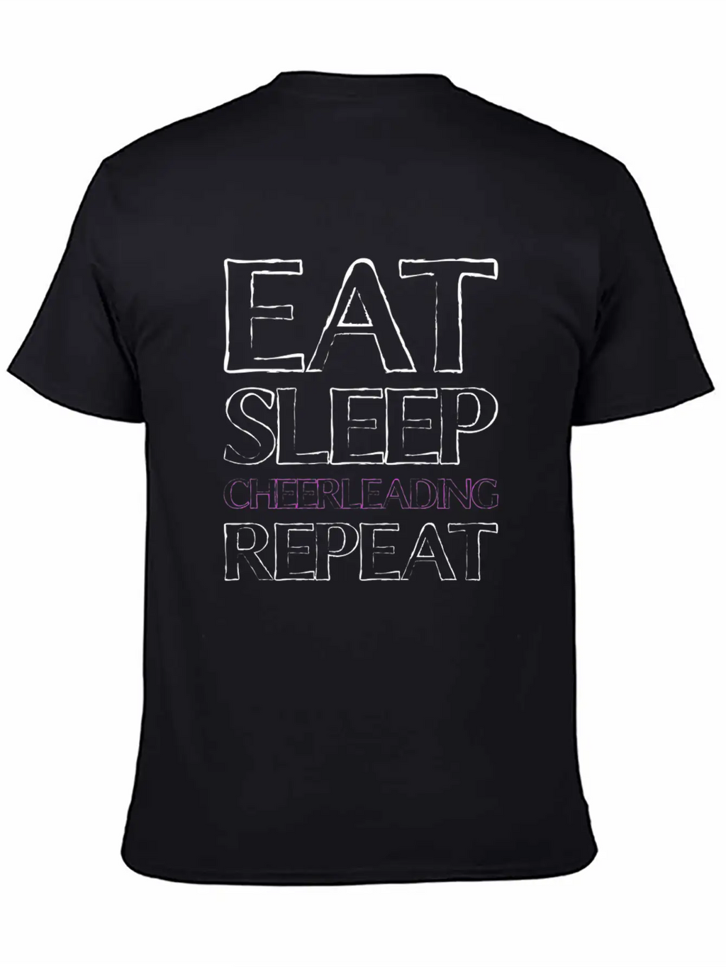 Eat Sleep Cheerleading Basic Graphic T-Shirt – Daily Comfort In Soft Cotton