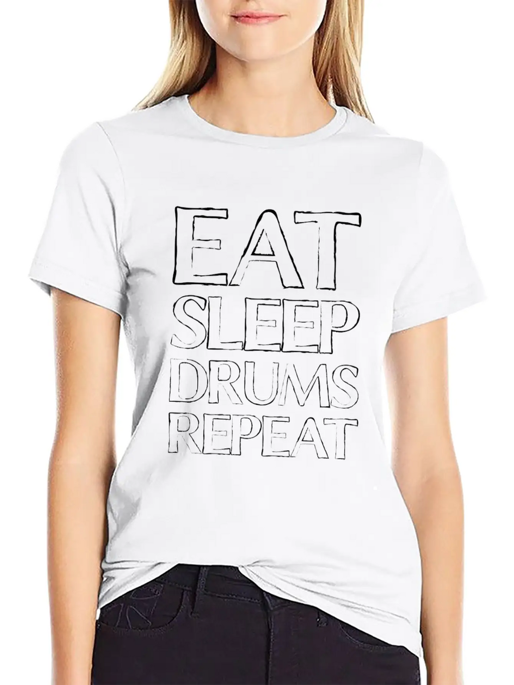 Eat Sleep Drums Stylish Everyday T-Shirt – Unisex Basic Cotton Tee