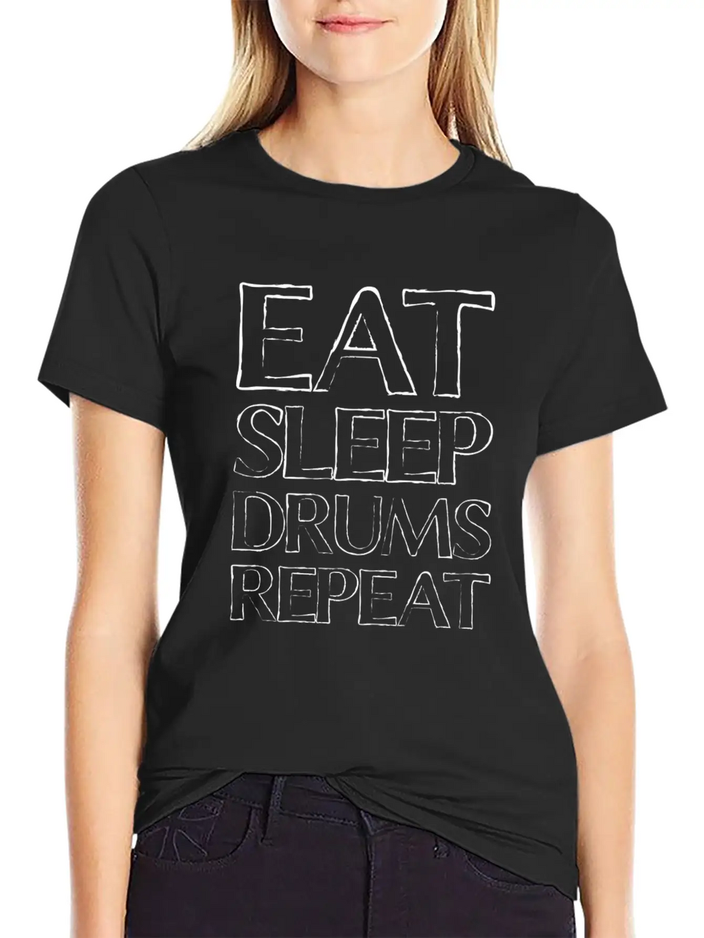 Eat Sleep Drums Stylish Everyday T-Shirt – Unisex Basic Cotton Tee