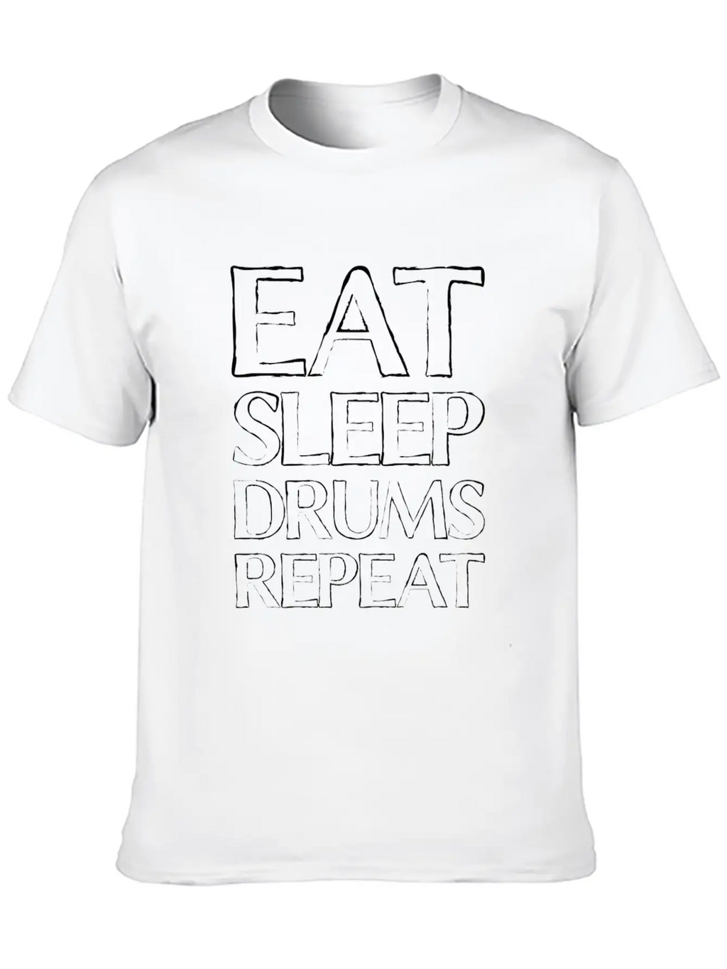 Eat Sleep Drums Stylish Everyday T-Shirt – Unisex Basic Cotton Tee