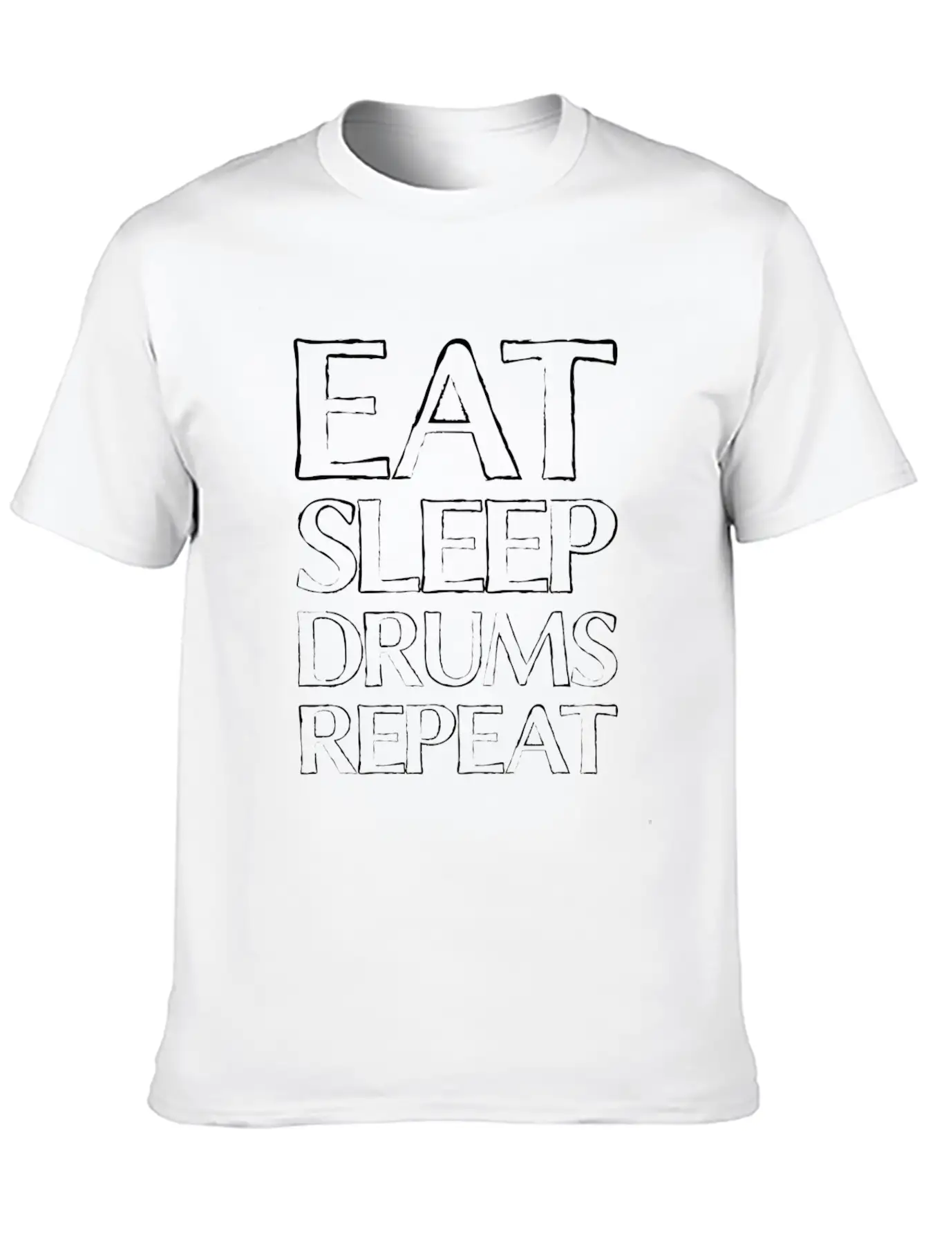 Eat Sleep Drums Stylish Everyday T-Shirt – Unisex Basic Cotton Tee