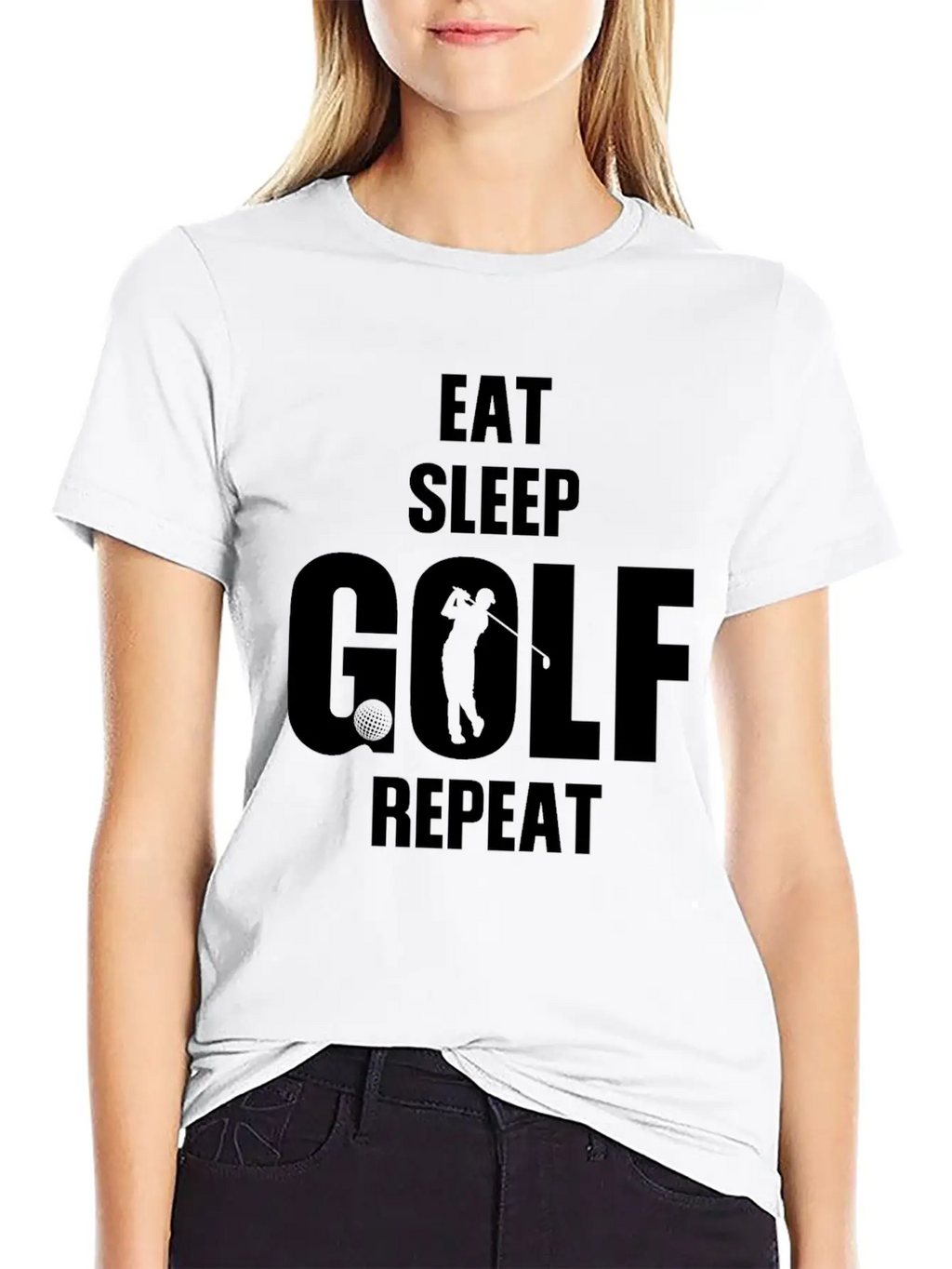 Eat Sleep Golf Repeat T Shirt Classic Cotton Tee – Unisex Comfort For Any Season