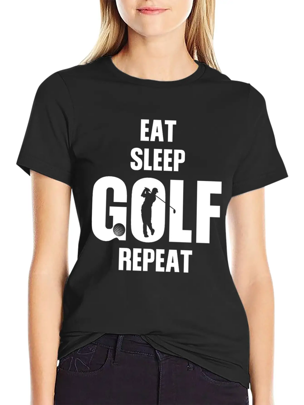 Eat Sleep Golf Repeat T Shirt Classic Cotton Tee – Unisex Comfort For Any Season