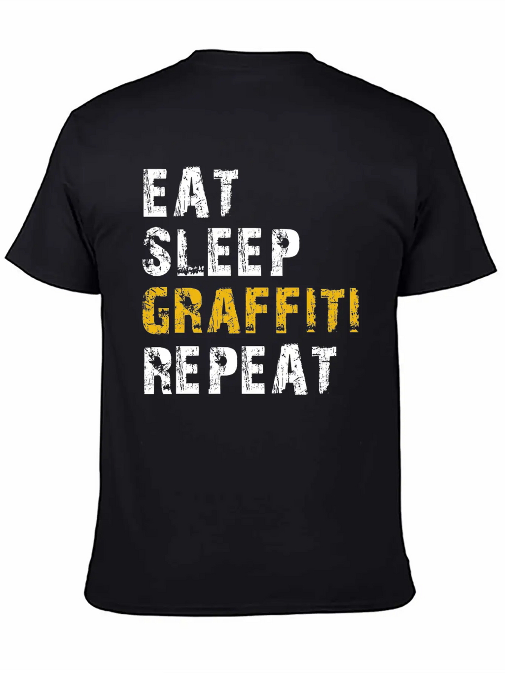 Eat Sleep Graffiti Basic Graphic T-Shirt – Daily Comfort In Soft Cotton