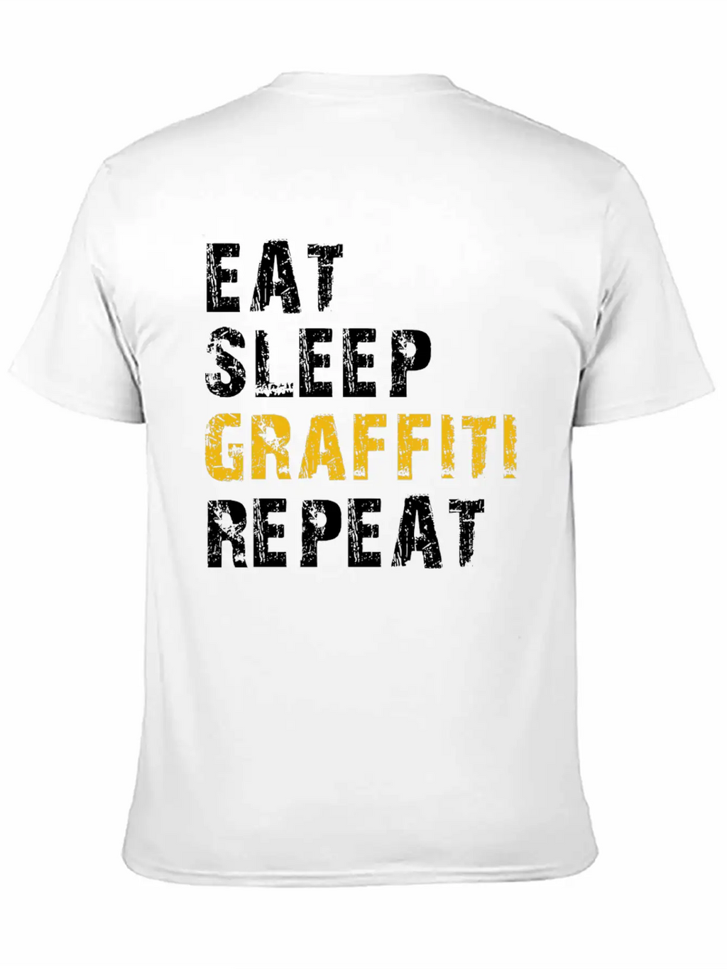 Eat Sleep Graffiti Basic Graphic T-Shirt – Daily Comfort In Soft Cotton