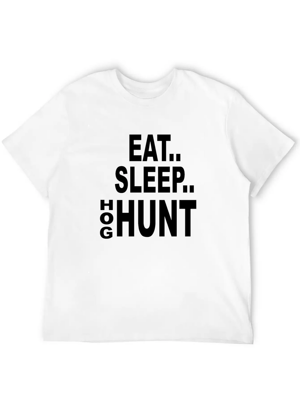 Eat Sleep Hog Hunt Breathable Soft Cotton T-Shirt – Timeless Casual Look