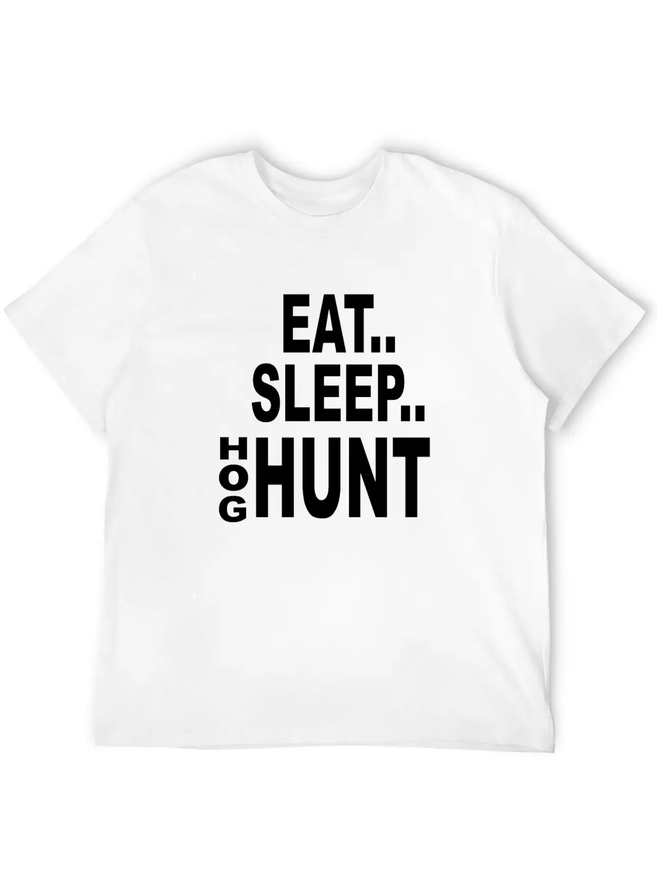 Eat Sleep Hog Hunt Breathable Soft Cotton T-Shirt – Timeless Casual Look