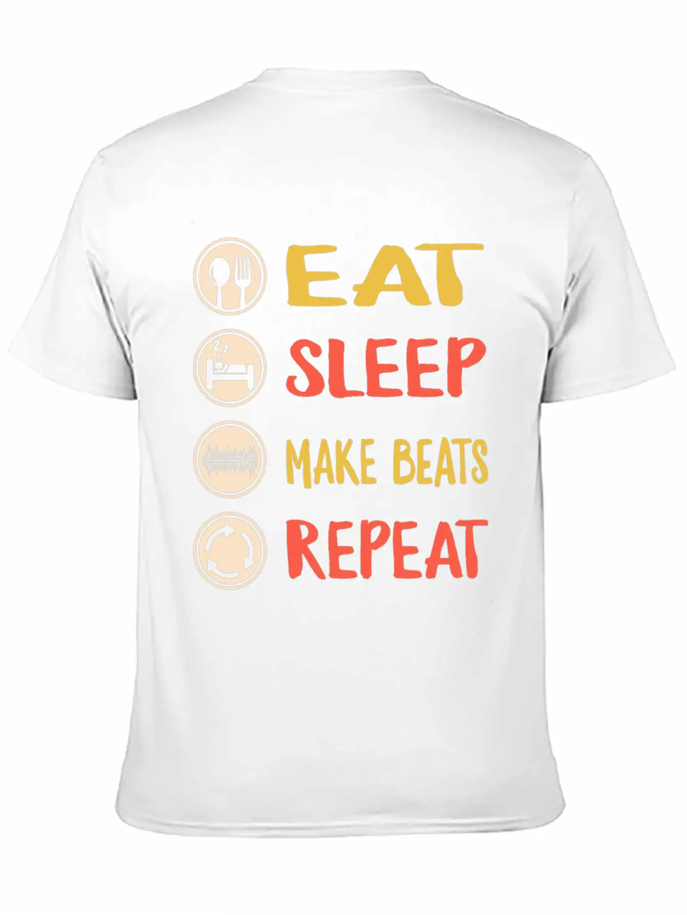 Eat Sleep Make Beats Repeat, DJ Music Shirt, Breathable Graphic T-Shirt – Perfect For Casual Days