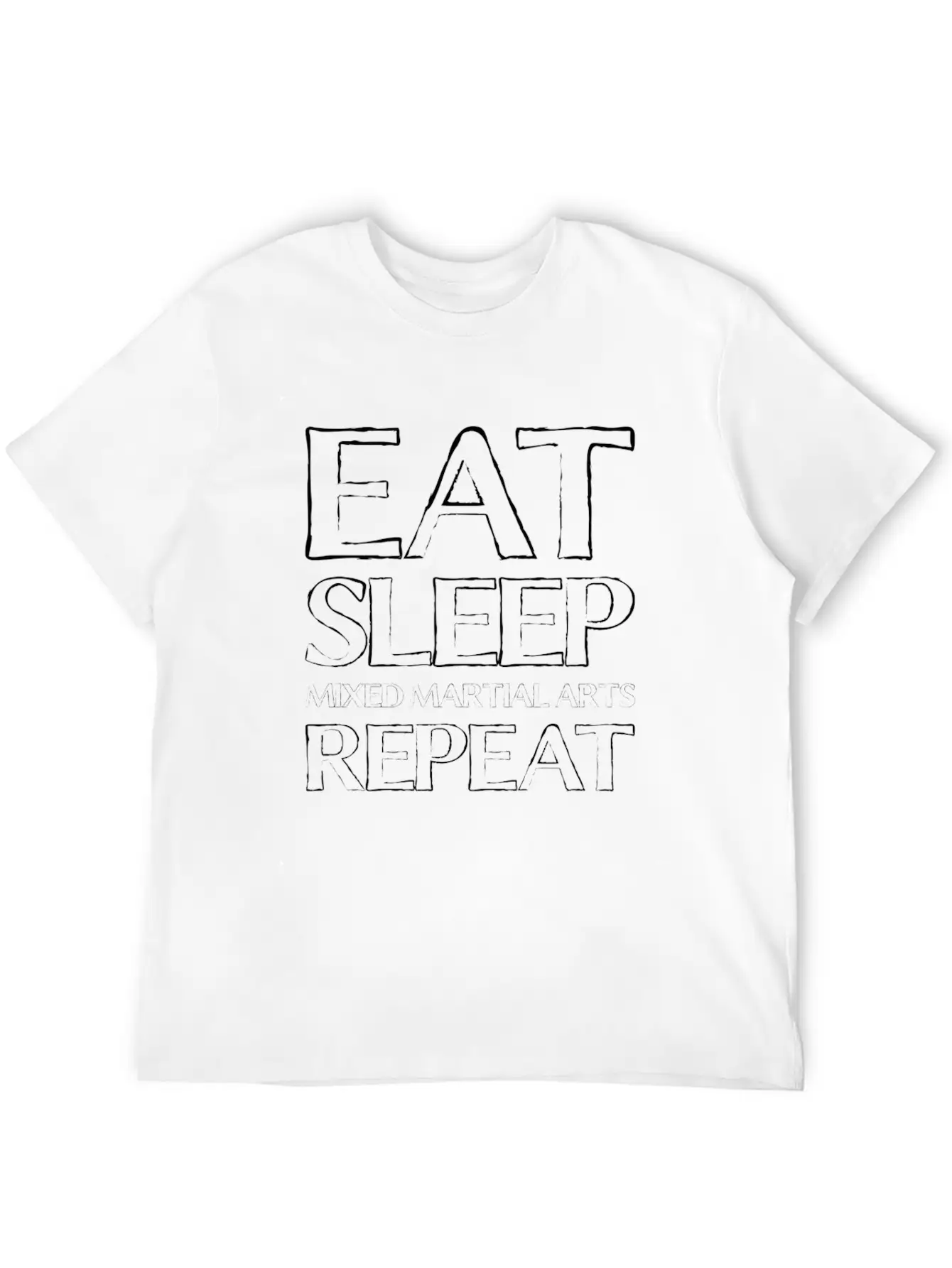 Eat Sleep Mma Timeless Short Sleeve Tee – Comfy And Minimalist Design