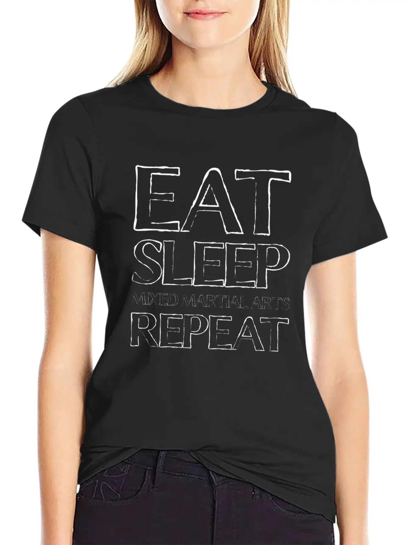 Eat Sleep Mma Timeless Short Sleeve Tee – Comfy And Minimalist Design