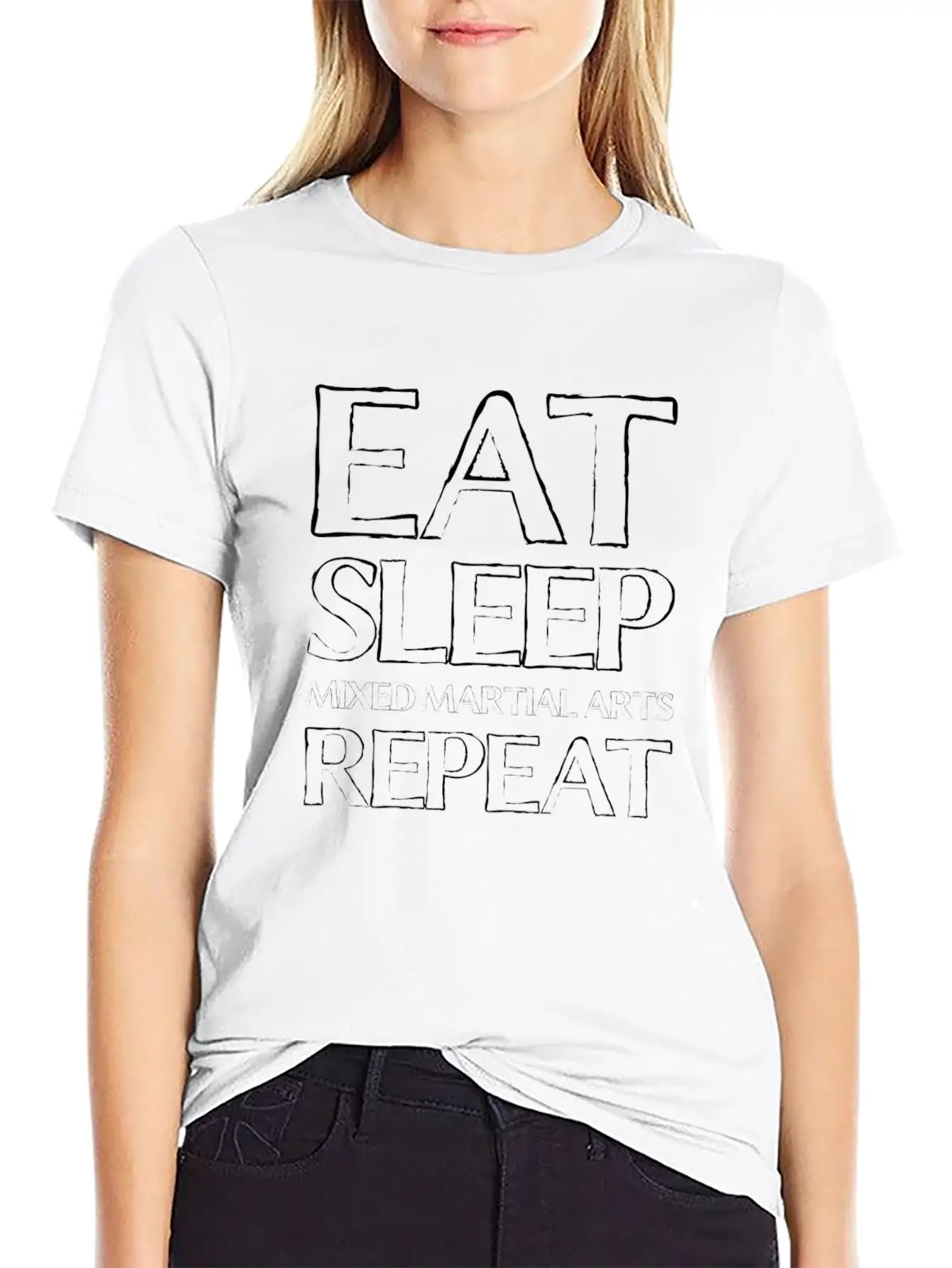 Eat Sleep Mma Timeless Short Sleeve Tee – Comfy And Minimalist Design
