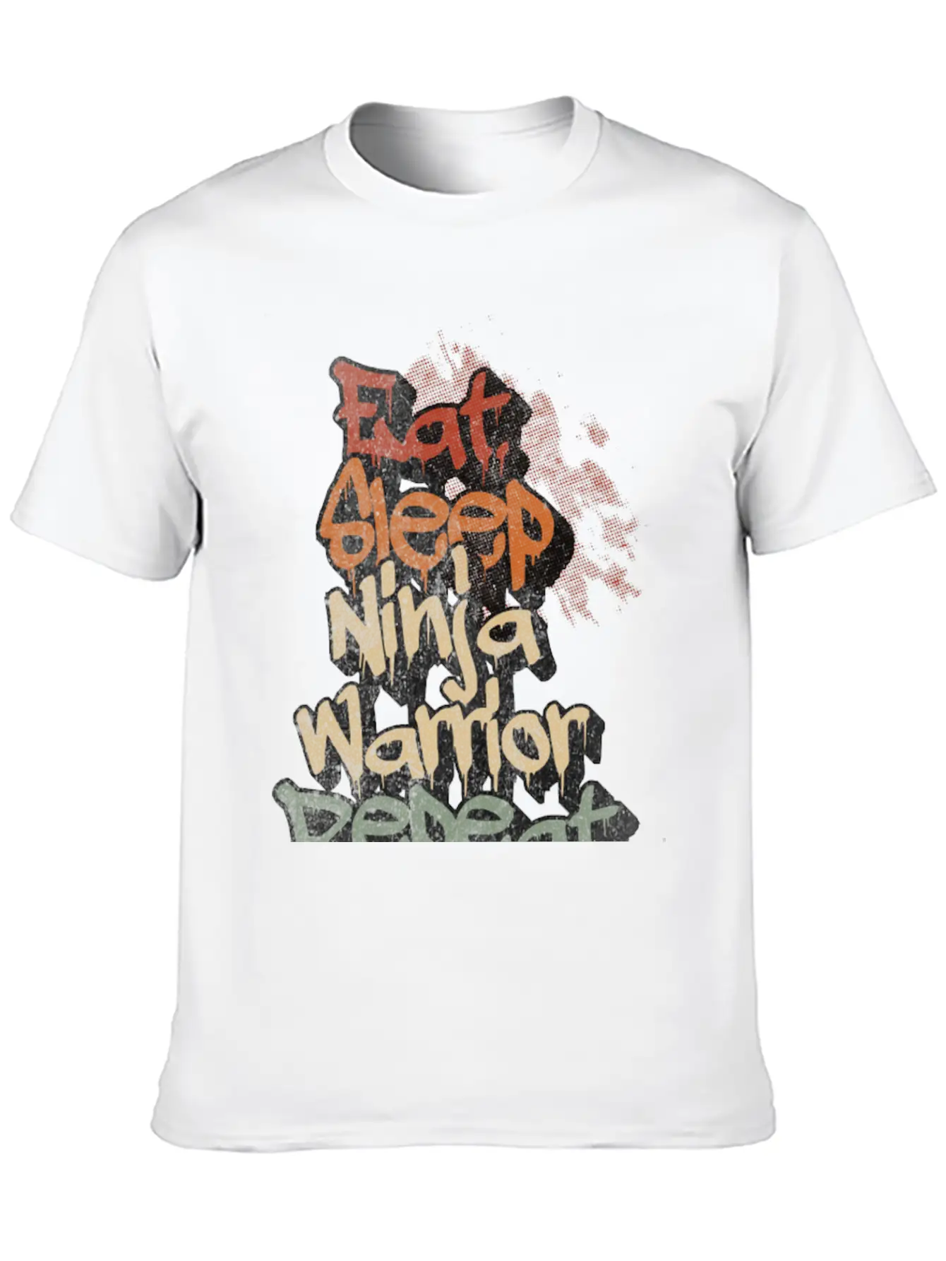 Eat Sleep Ninja Warrior Repeat Vintage Classic Cotton Tee – Unisex Comfort For Any Season