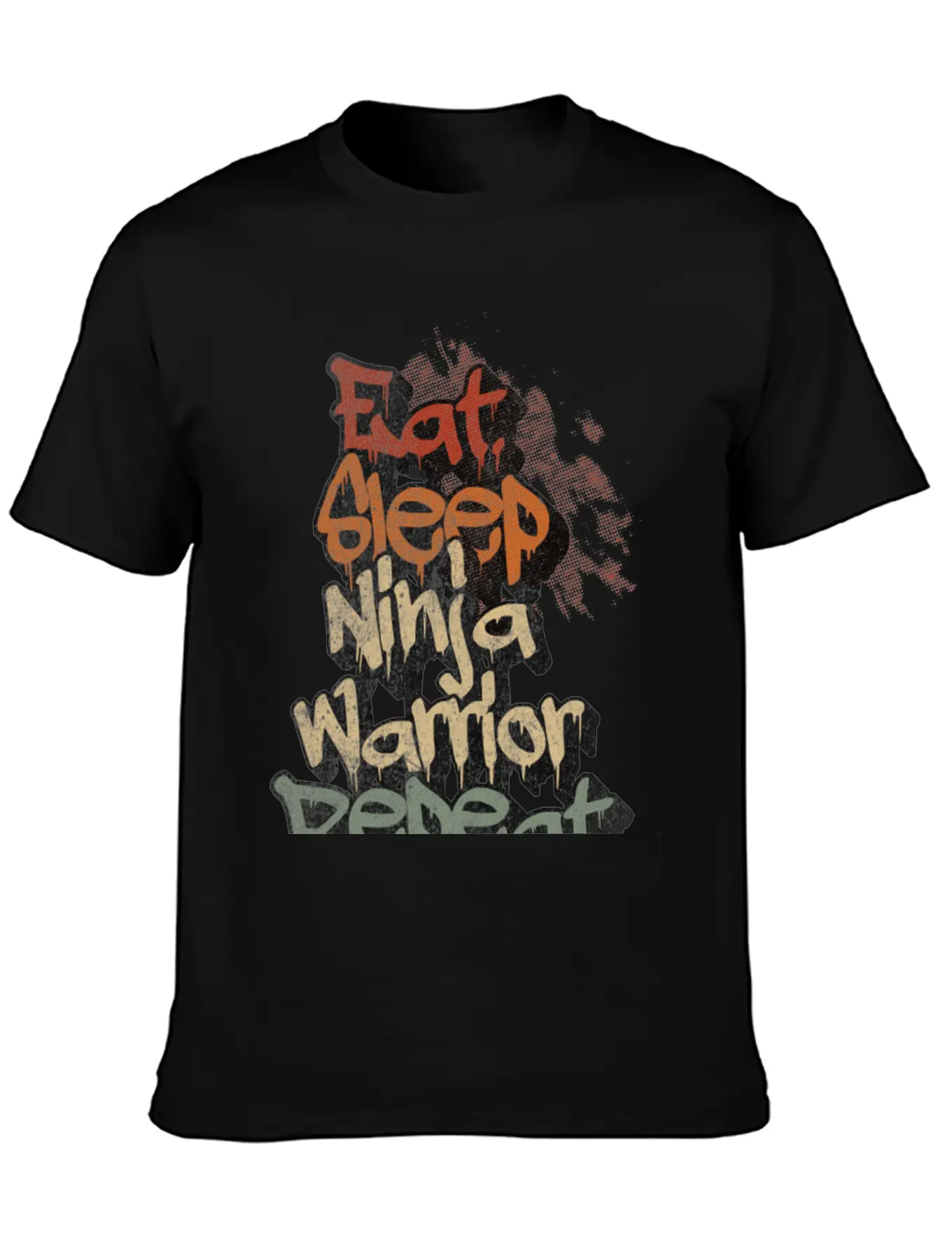 Eat Sleep Ninja Warrior Repeat Vintage Classic Cotton Tee – Unisex Comfort For Any Season