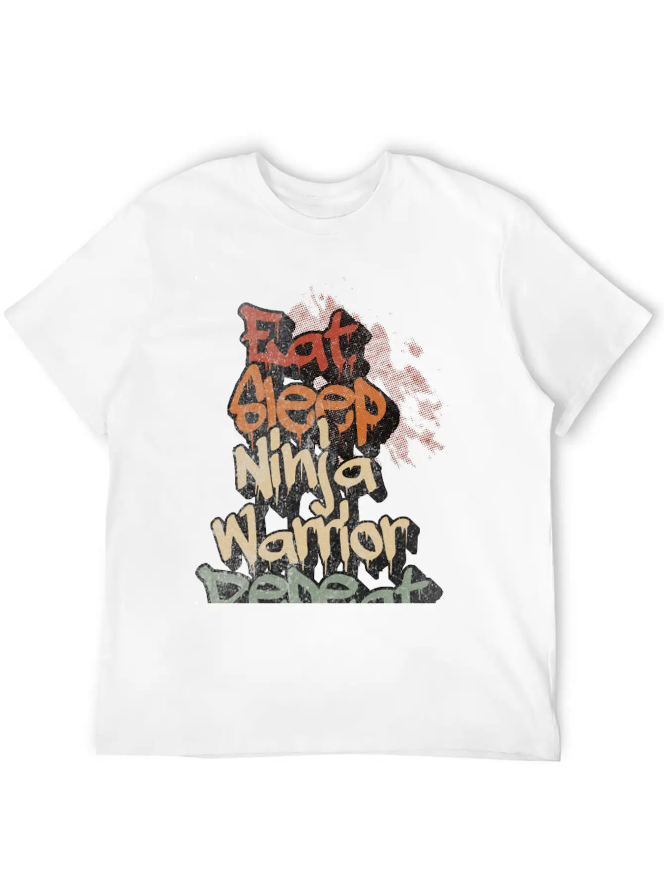Eat Sleep Ninja Warrior Repeat Vintage Classic Cotton Tee – Unisex Comfort For Any Season