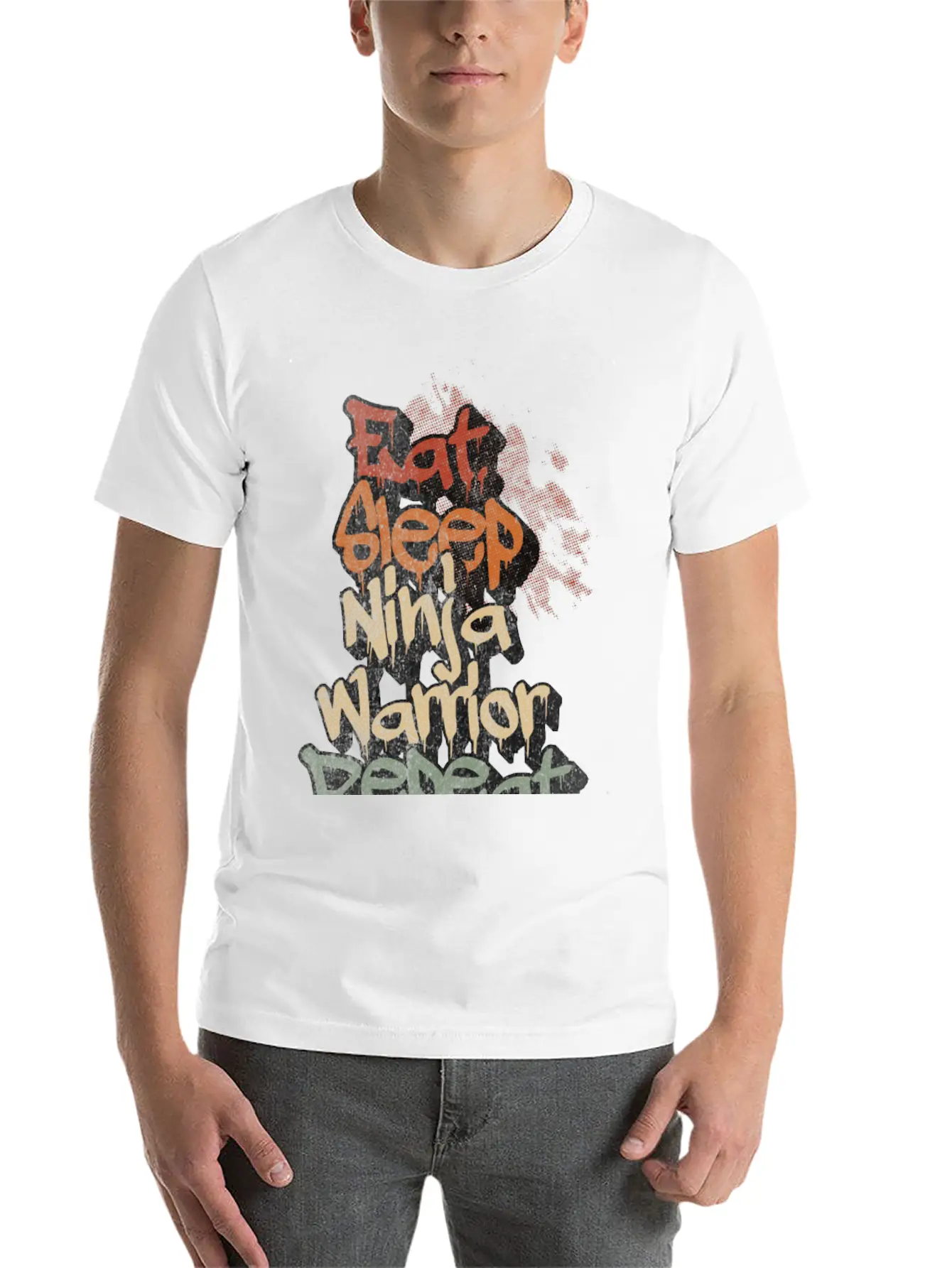 Eat Sleep Ninja Warrior Repeat Vintage Classic Cotton Tee – Unisex Comfort For Any Season