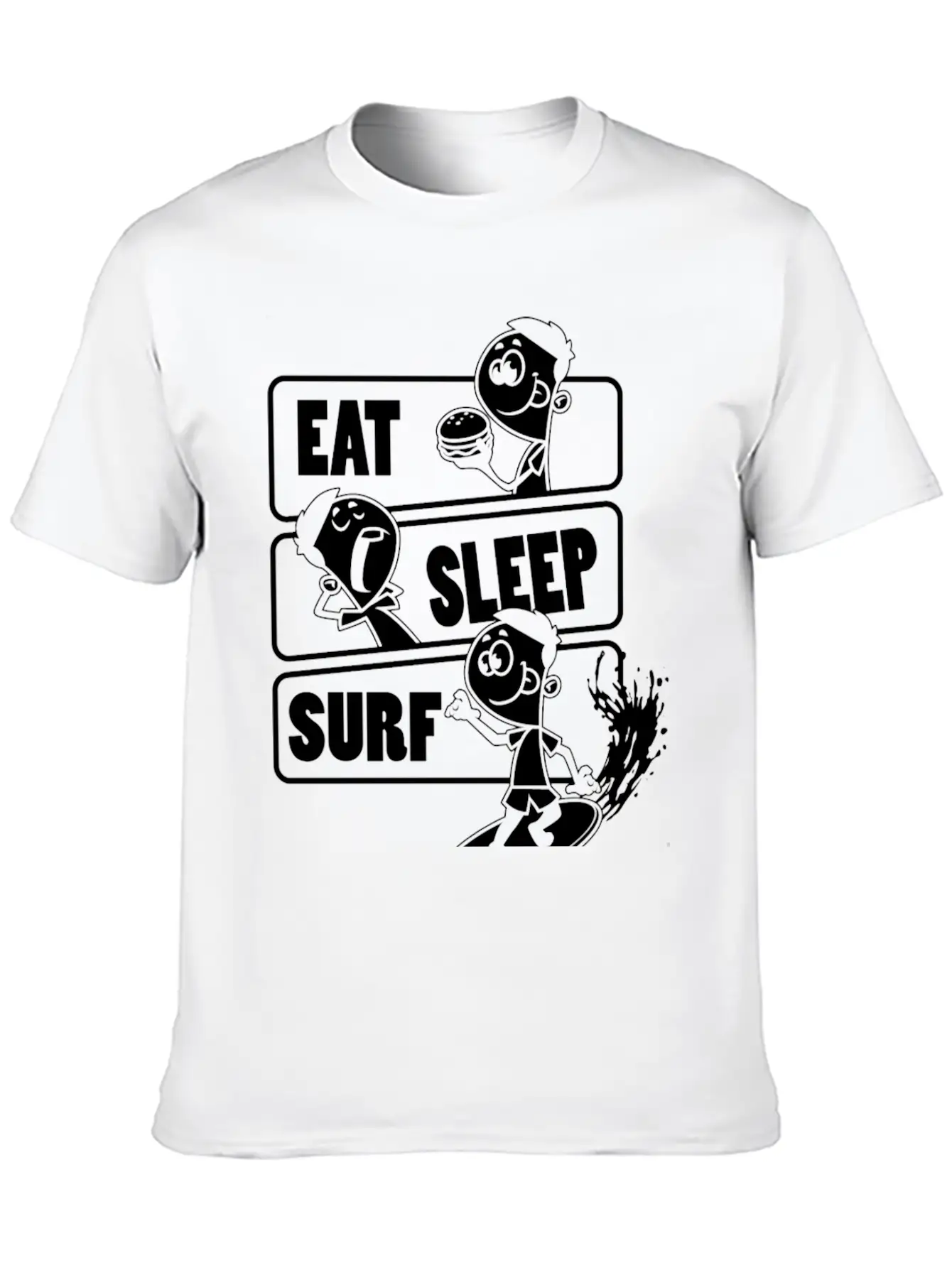 Eat Sleep Surf Repeat Gift For Surfing Lover Classic Cotton Tee – Unisex Comfort For Any Season