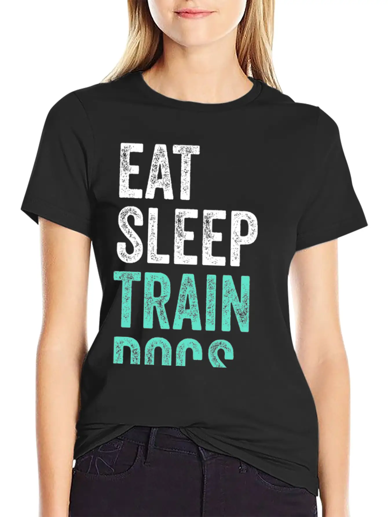 Eat Sleep Train Dogs Repeat Dog Trainer Timeless Short Sleeve Tee – Comfy And Minimalist Design