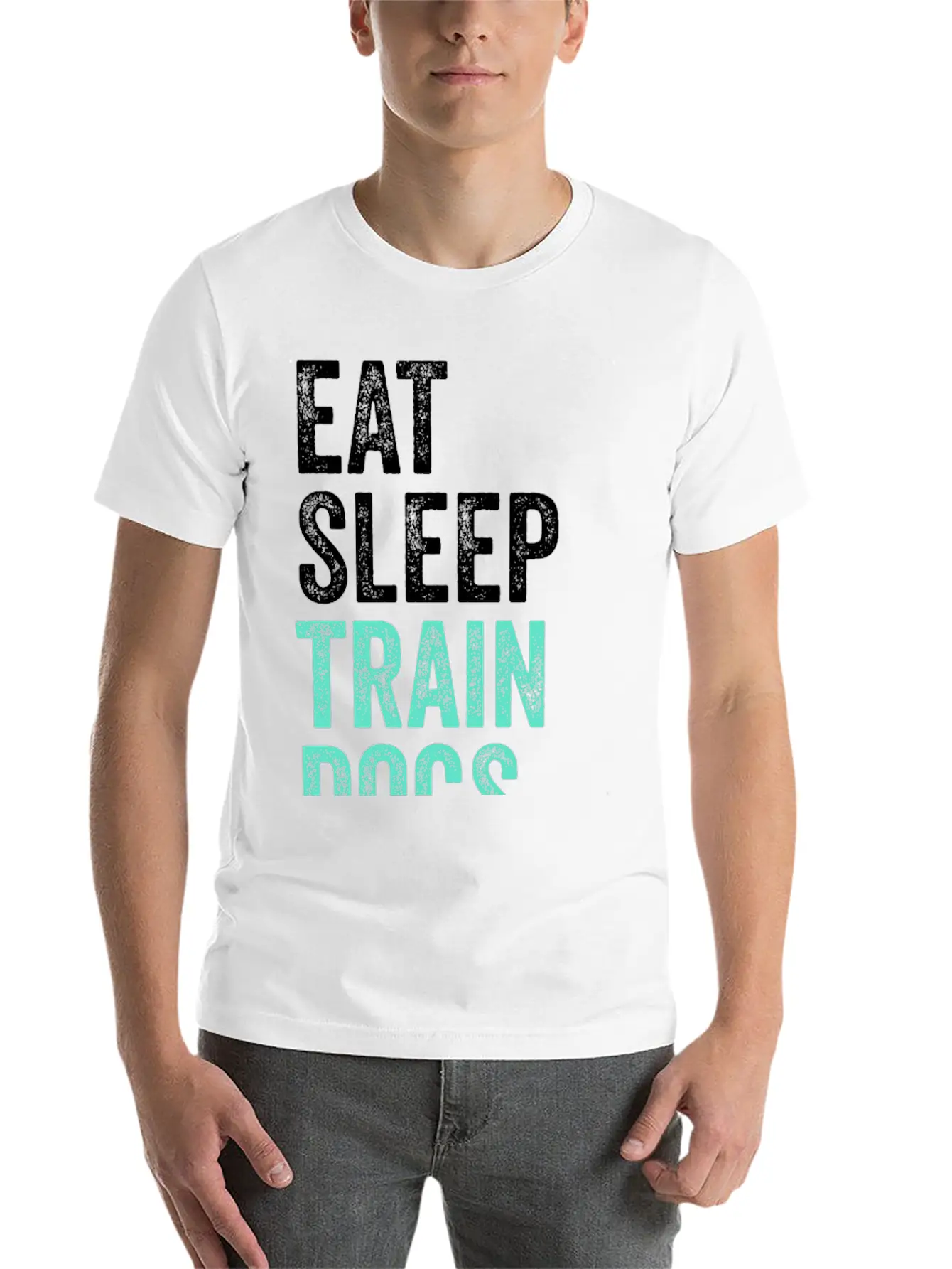 Eat Sleep Train Dogs Repeat Dog Trainer Timeless Short Sleeve Tee – Comfy And Minimalist Design