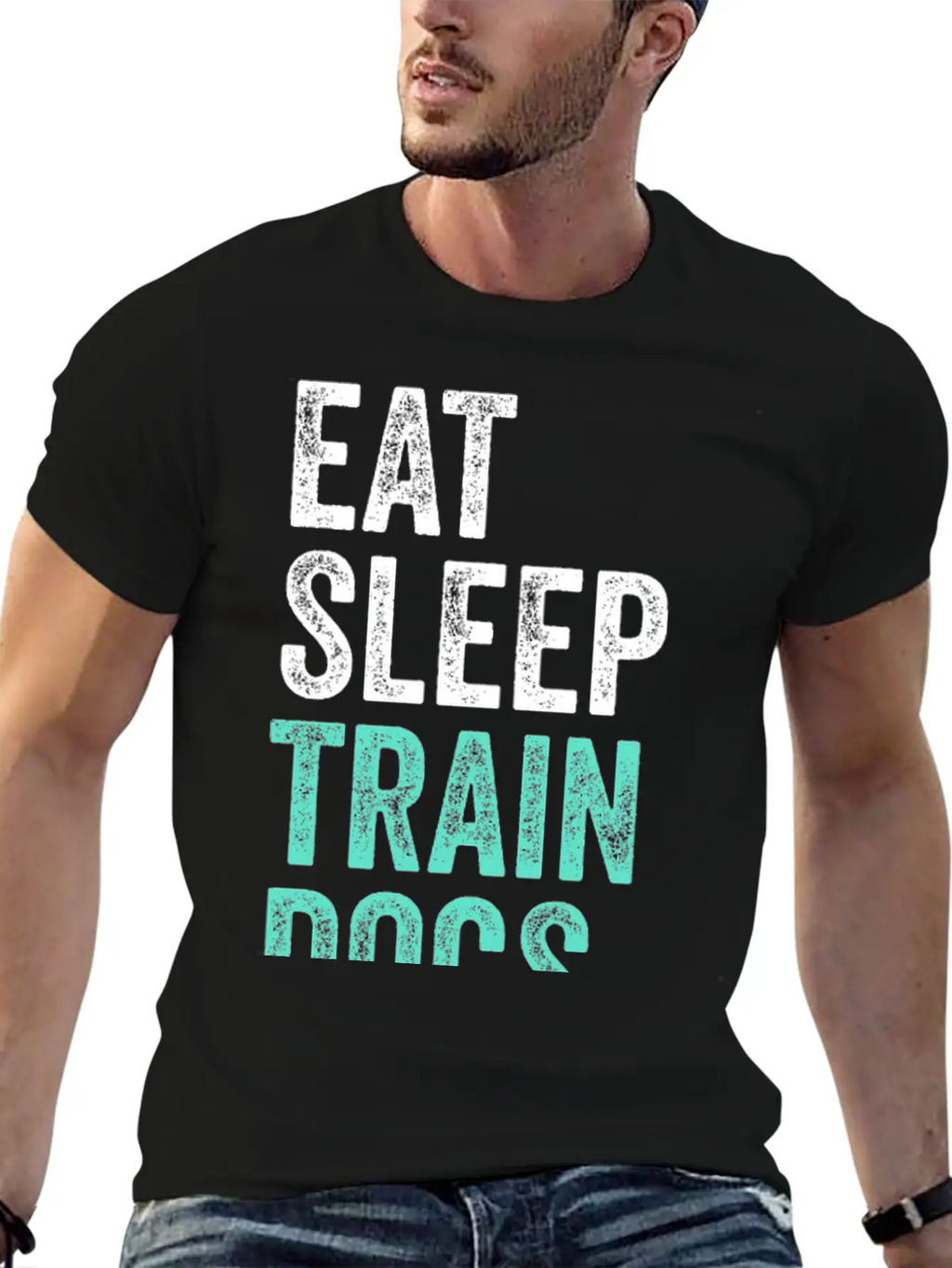 Eat Sleep Train Dogs Repeat Dog Trainer Timeless Short Sleeve Tee – Comfy And Minimalist Design
