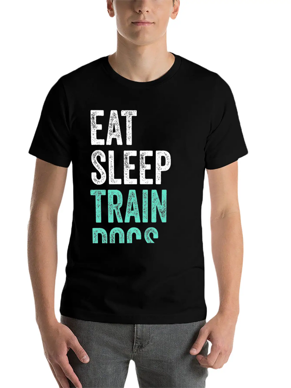 Eat Sleep Train Dogs Repeat Dog Trainer Timeless Short Sleeve Tee – Comfy And Minimalist Design
