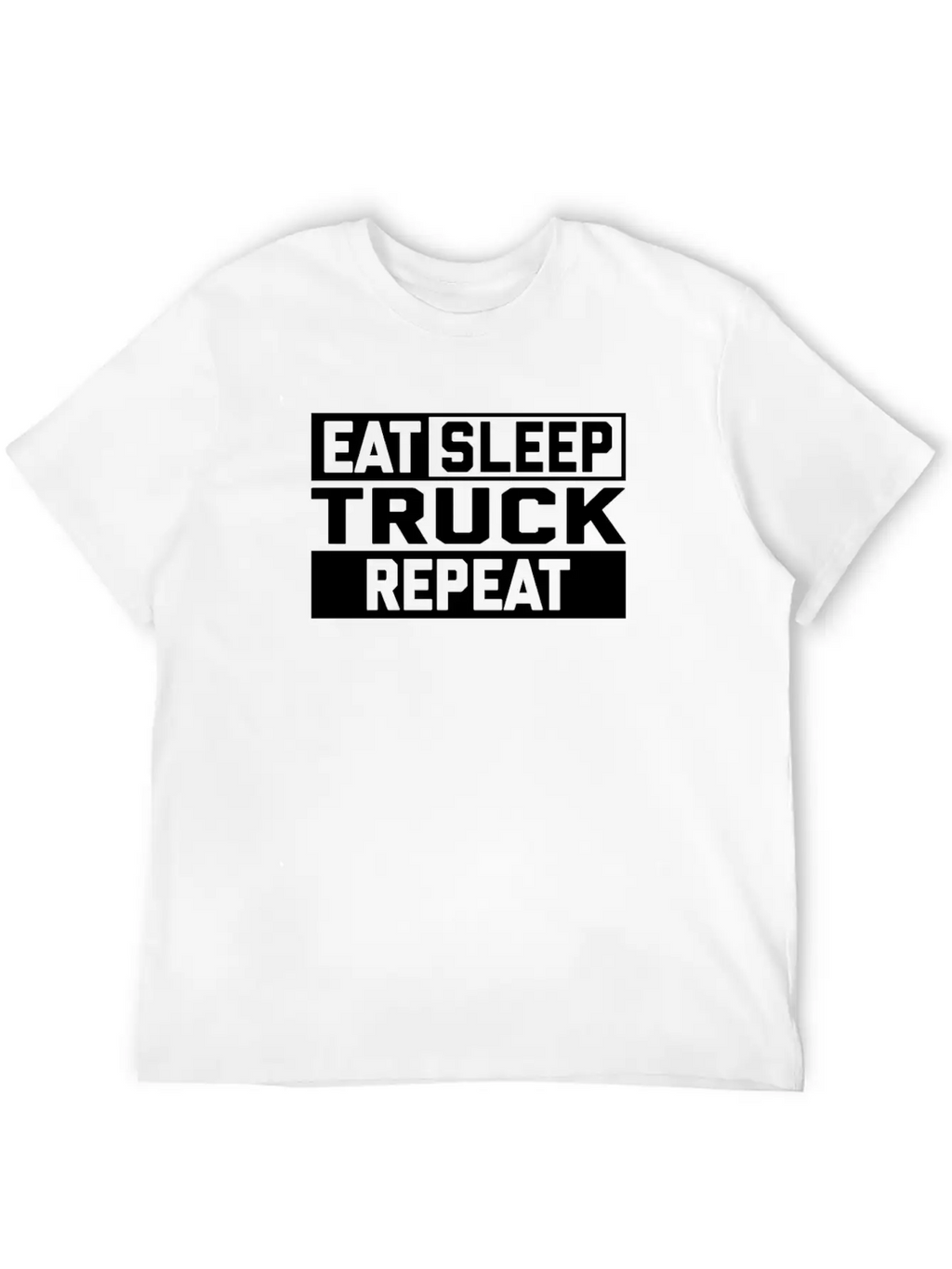 EAT SLEEP TRUCK REPEAT Breathable Graphic T-Shirt – Perfect For Casual Days