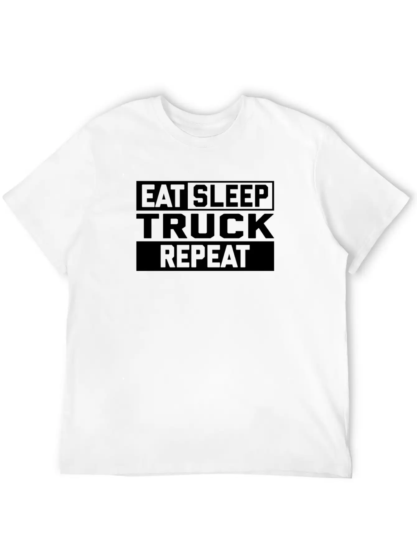EAT SLEEP TRUCK REPEAT Breathable Graphic T-Shirt – Perfect For Casual Days