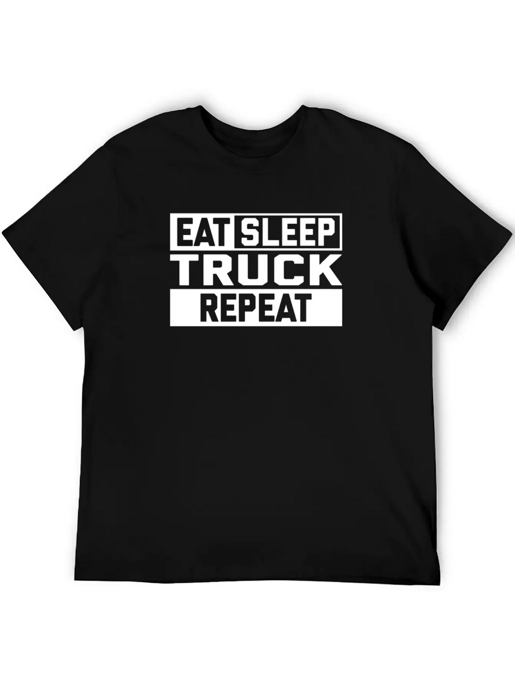 EAT SLEEP TRUCK REPEAT Breathable Graphic T-Shirt – Perfect For Casual Days