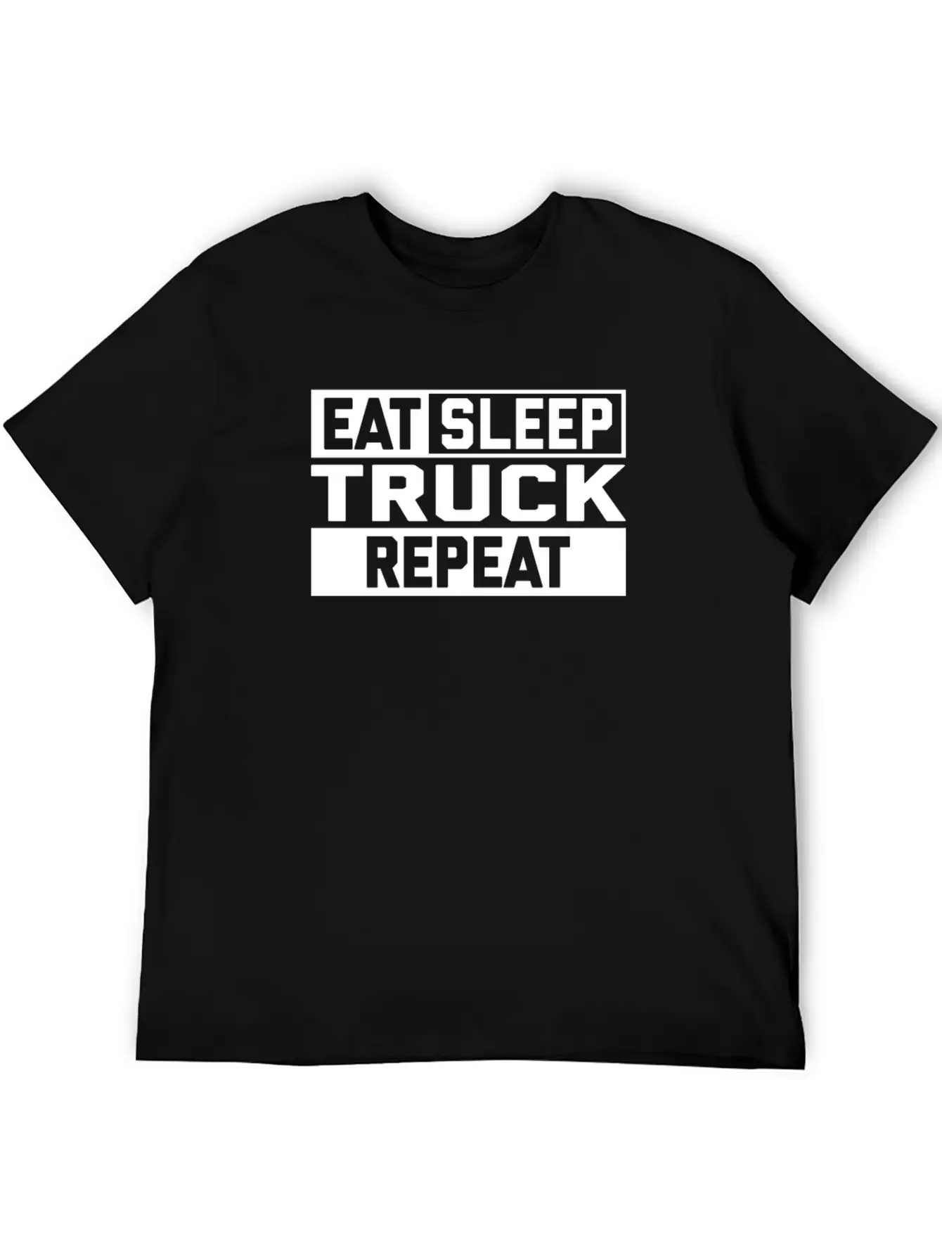 EAT SLEEP TRUCK REPEAT Breathable Graphic T-Shirt – Perfect For Casual Days